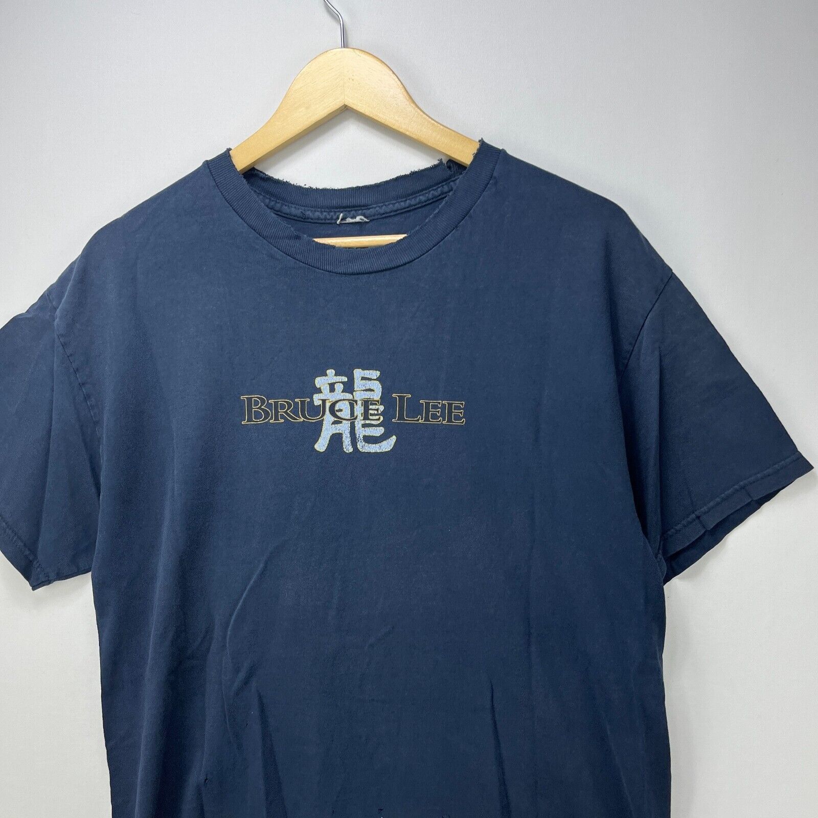 Vintage Vintage '90s Bruce Lee Graphic T-Shirt Large Dragon's Roar Size US L / EU 52-54 / 3 - 5 Thumbnail