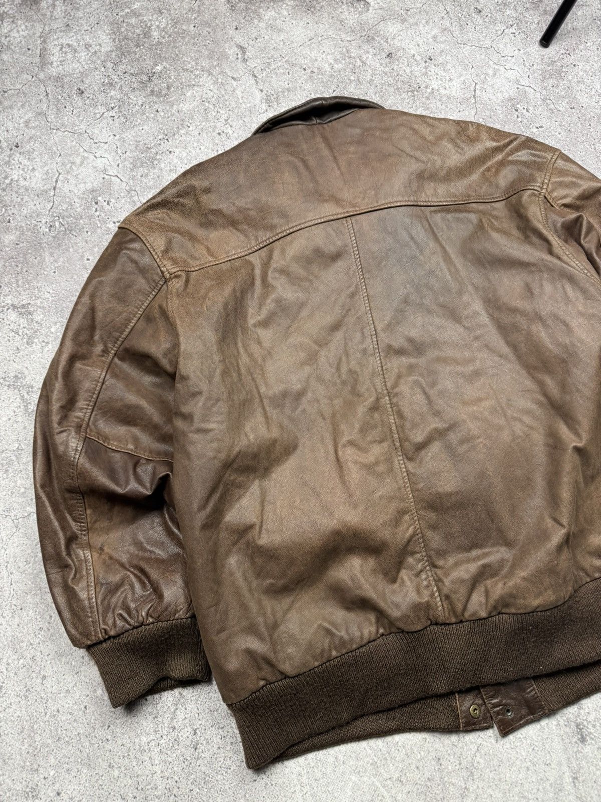 Japanese Brand Vintage Bomber Leather Jacket Avirex Schott Japanesse Y2K Size US L / EU 52-54 / 3 - 13 Thumbnail