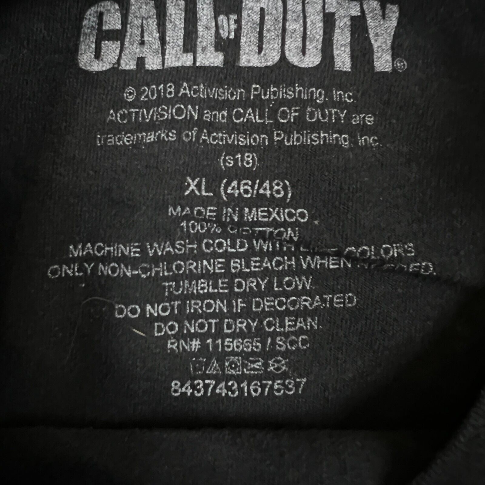 Playstation × Vintage 2018 Call of Duty Black Ops 3 T Shirt XL Camo Skull Game Tee Size US XL / EU 56 / 4 - 5 Thumbnail