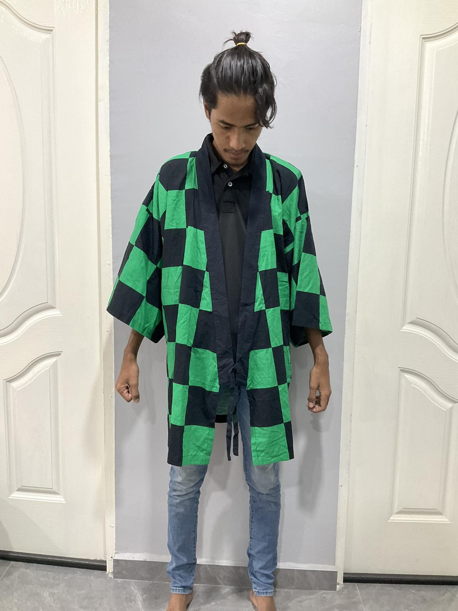 Cartoon Network × Japanese Brand Demon Slayer Kimono Tanjiro Deadstock Size US L / EU 52-54 / 3 - 2 Thumbnail