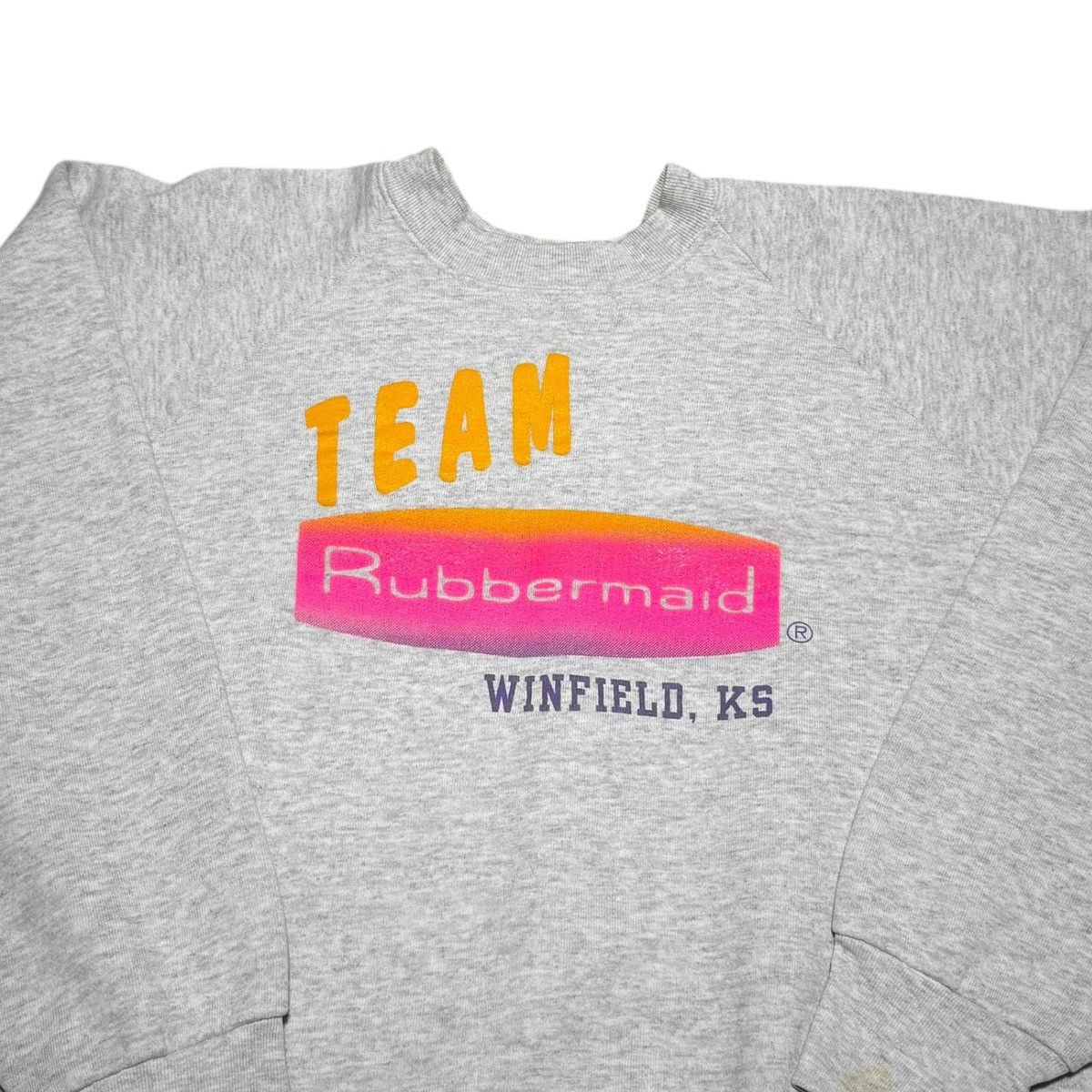 Fruit Of The Loom × Vintage Vintage 90s Team Rubbermaid Bandaid Sweatshirt Women’s XL Size XL / US 12-14 / IT 48-50 - 2 Thumbnail