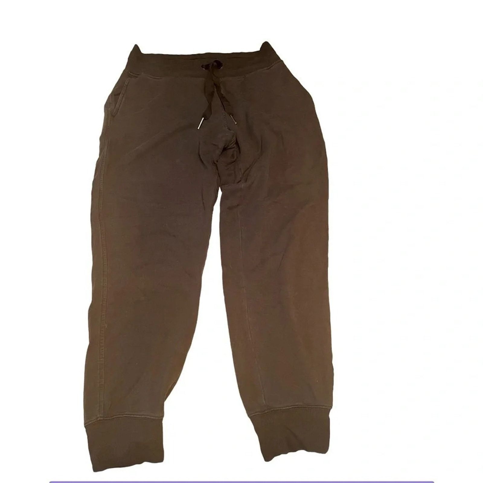 Athleta Athleta joggers black with a drawstring and pockets, size SP Size 28" / US 6 / IT 42 - 1 Thumbnail