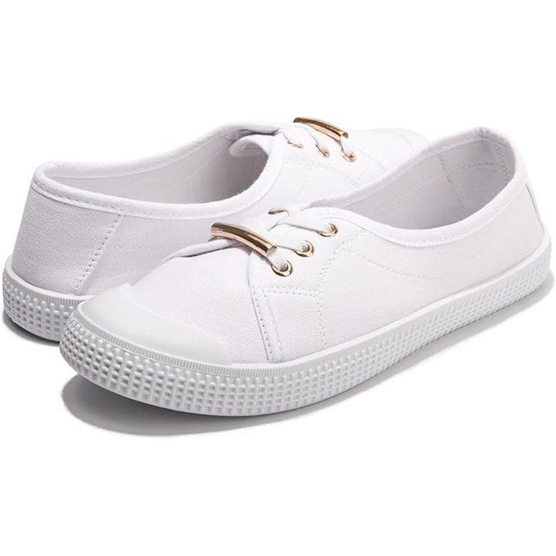 Other Supkicks Women's Size 9 White Gold Accent Canvas Sneakers Size US 9 / IT 39 - 6 Thumbnail