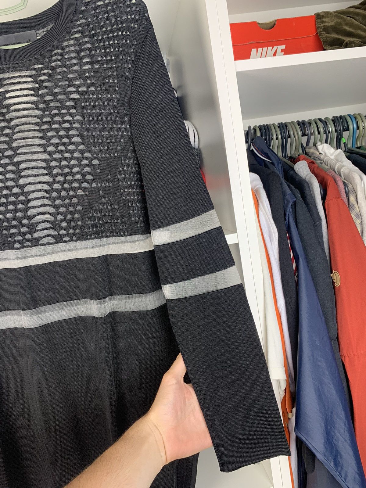 Alexander Wang Alexander Wang x H&M Long Sleeve Tunic Top with Perforated Size S / US 4 / IT 40 - 13 Thumbnail