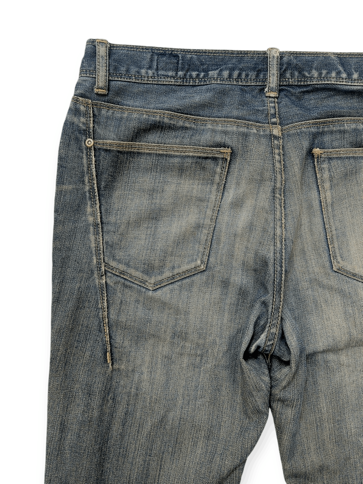 Japanese Brand × semanticdesign Semantic Design Whiskers Distressed Denim Size US 32 / EU 48 - 13 Thumbnail