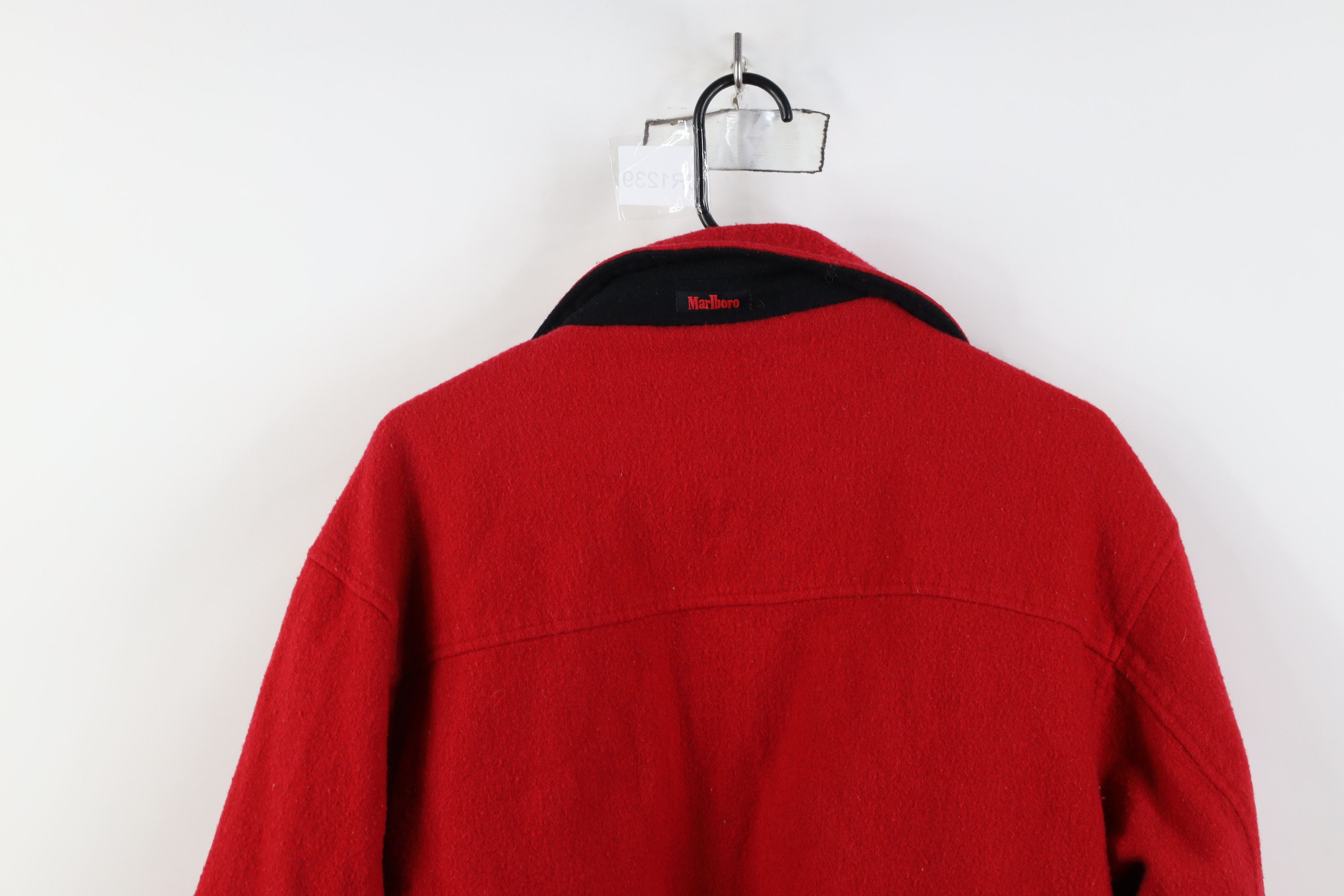 Marlboro AS IS Vintage 90s Marlboro Reversible Wool Bomber Jacket Size US M / EU 48-50 / 2 - 10 Thumbnail