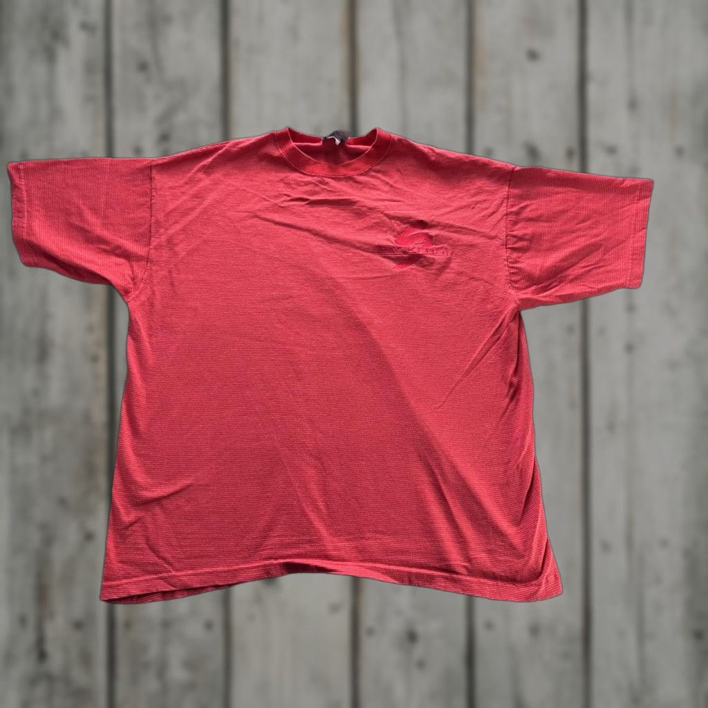 Logo 7 VINTAGE I.A.B. Bedford Shirt Mens Large Red Striped Backers Embroidered Logo 90s Size US XL / EU 56 / 4 - 1 Thumbnail