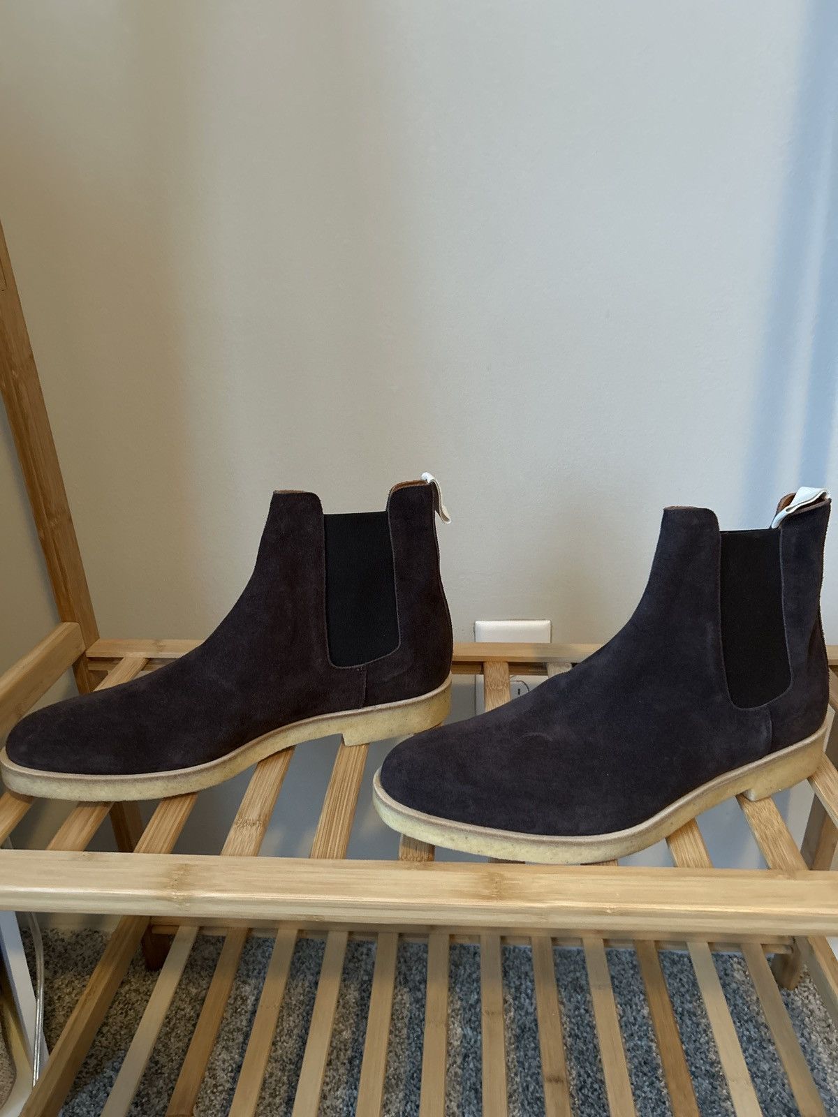 Common Projects 10 US Mens Common Projects Brown Chelsea Boots Size US 10 / EU 43 - 1 Thumbnail