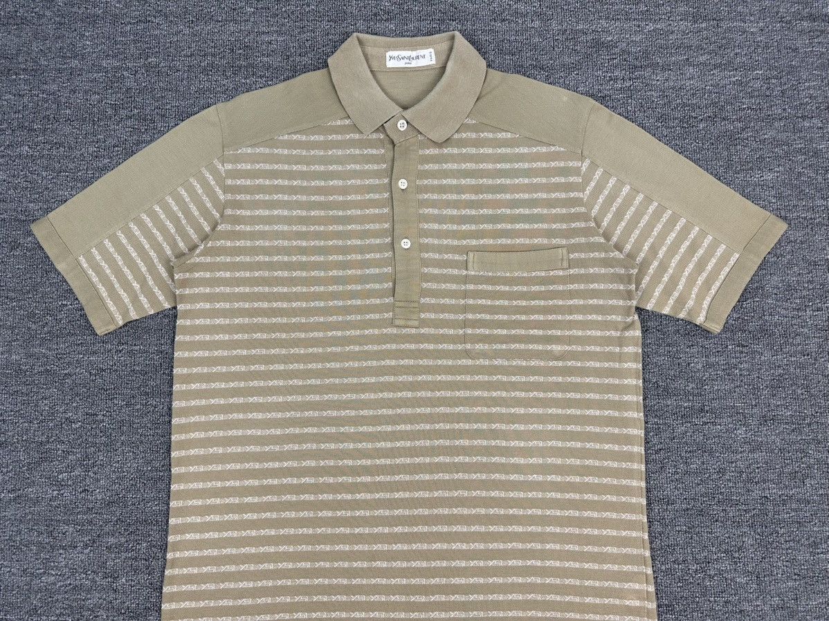 Yves Saint Laurent Rare🔥 Vintage YSL Collar Shirt All Over Print Size US M / EU 48-50 / 2 - 2 Thumbnail