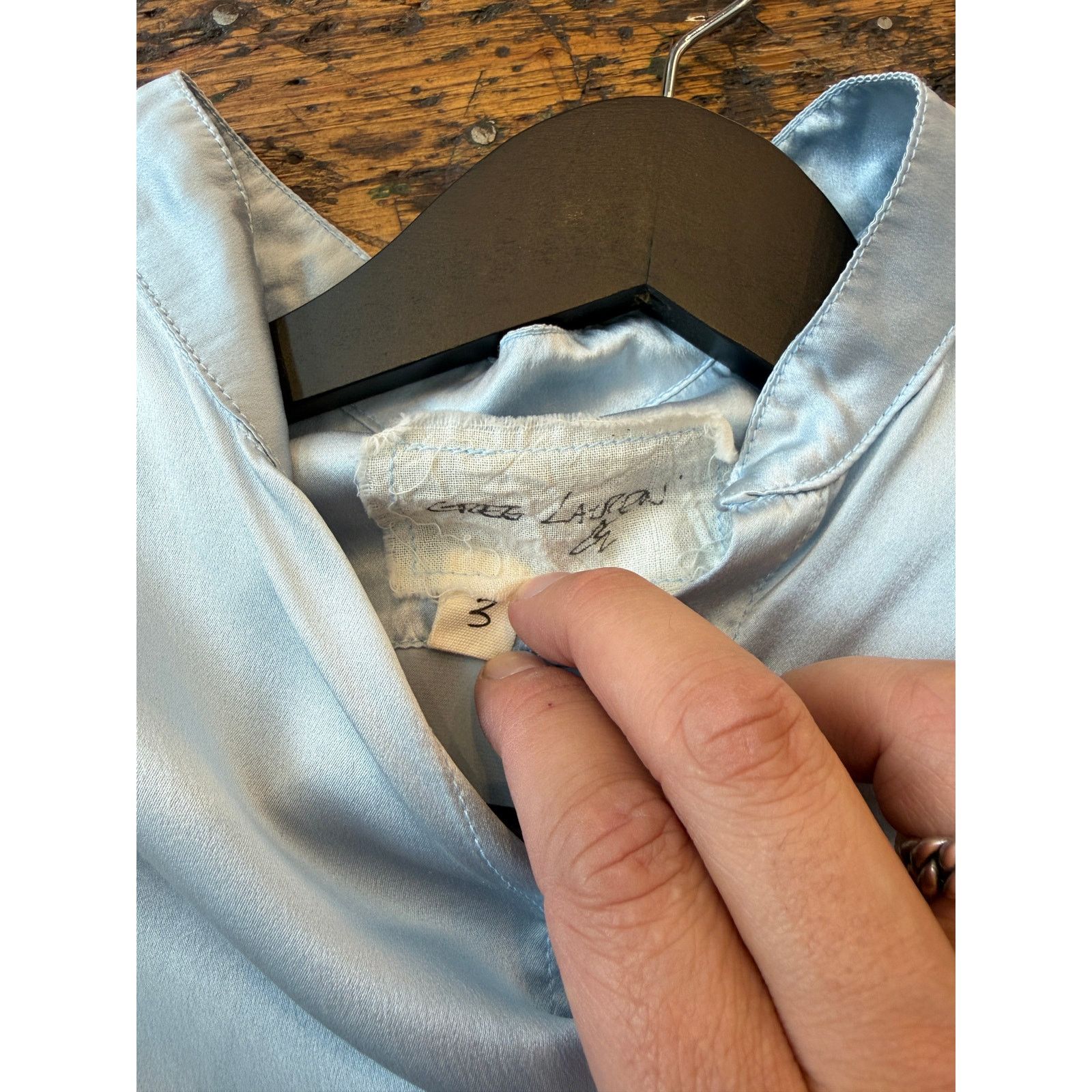Greg Lauren Greg Lauren SAMPLE Silk Christian Long Studio Shirt Size US L / EU 52-54 / 3 - 4 Thumbnail