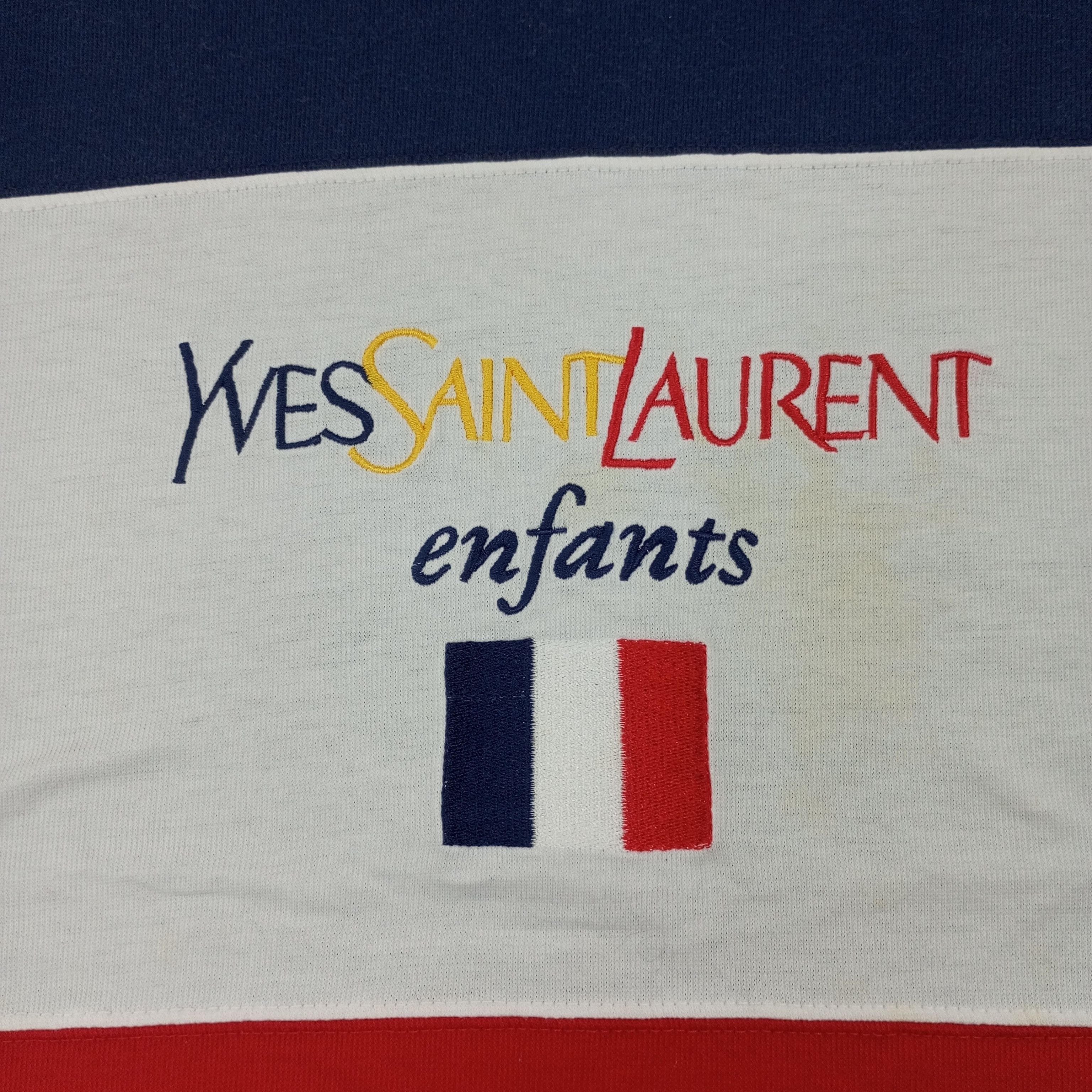 Vintage × Yves Saint Laurent Yves Saint Laurent Fashion Designer Brand Spellout Tshirt Size US L / EU 52-54 / 3 - 2 Thumbnail