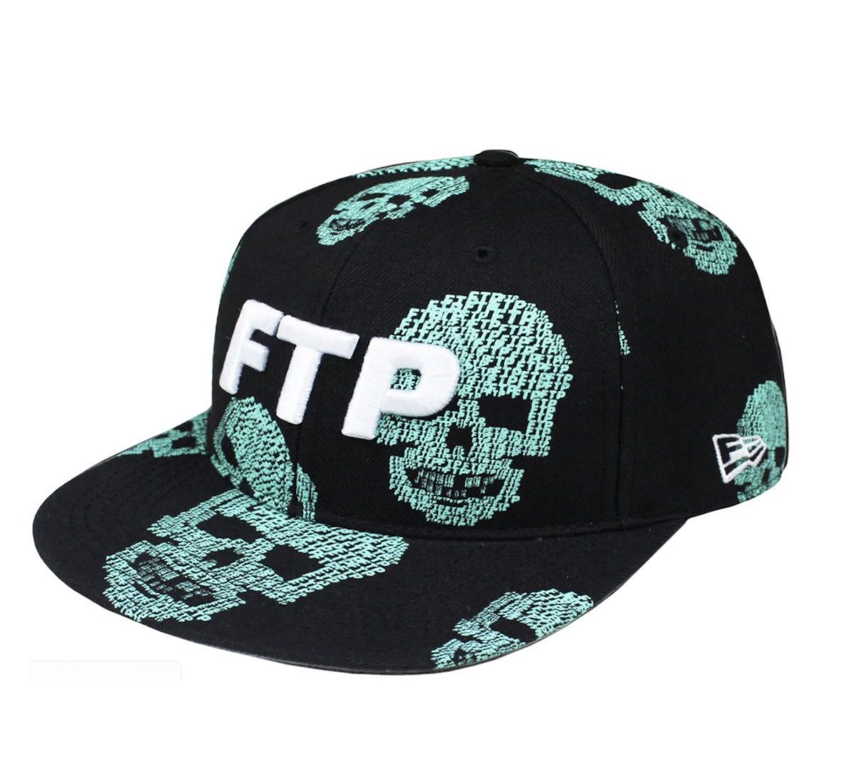 Fuck The Population FTP Skull Fitted Hat Black Size 8 Size ONE SIZE - 1 Thumbnail