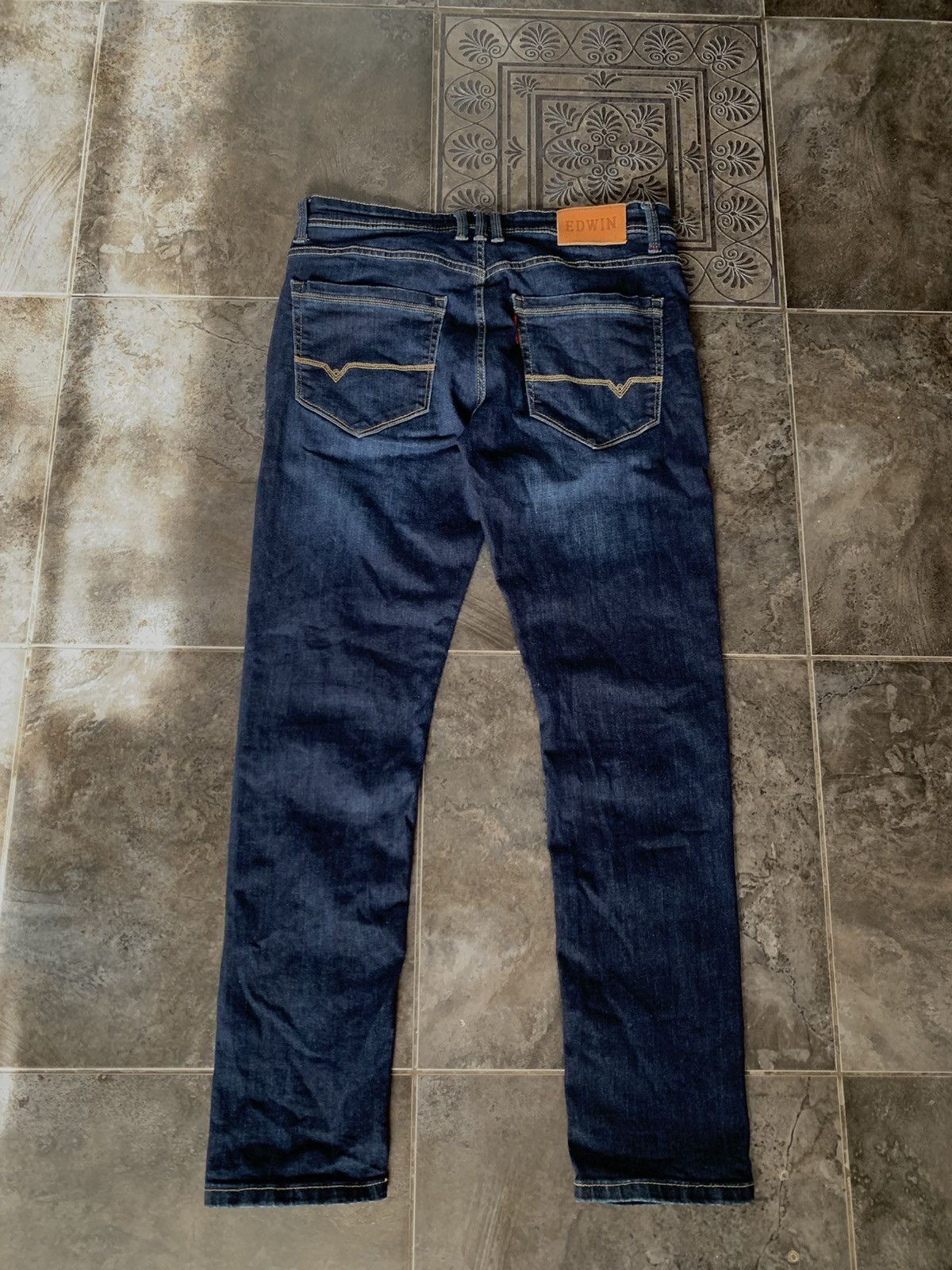 Edwin × Japanese Brand × Vintage Edwin Stretch Slim Jeans Japanese denim pants Size US 34 / EU 50 - 9 Thumbnail