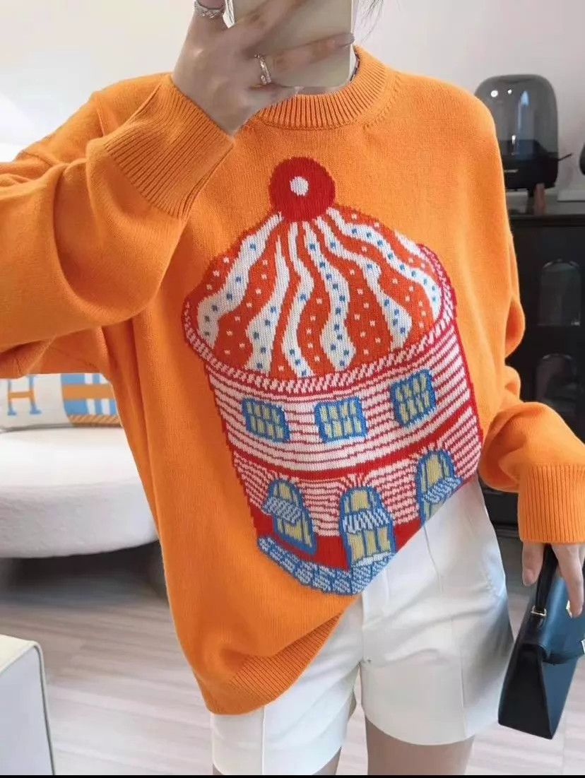 Hermes Hermes Cashmere Sweater 38 9133 Pre-owned Size S / US 4 / IT 40 - 1 Thumbnail