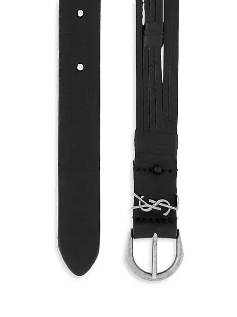 Saint Laurent Paris o1s1wg110724 Size: 85 / Croissant De Lune Buckle Thin Belt Size ONE SIZE - 2 Thumbnail