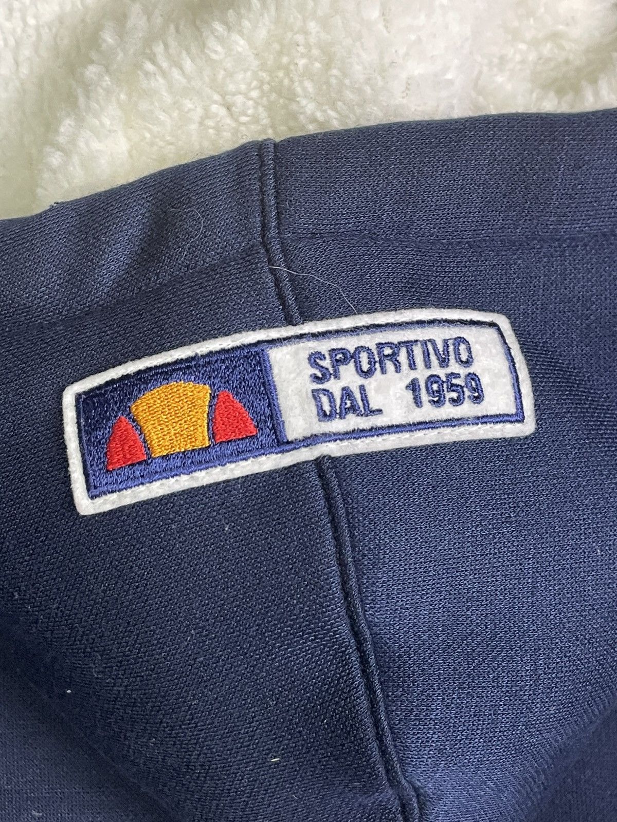 Designer × Ellesse × Vintage Ellese Two Tones Lined Fleece Zipper Sweater (37) Size US M / EU 48-50 / 2 - 17 Thumbnail