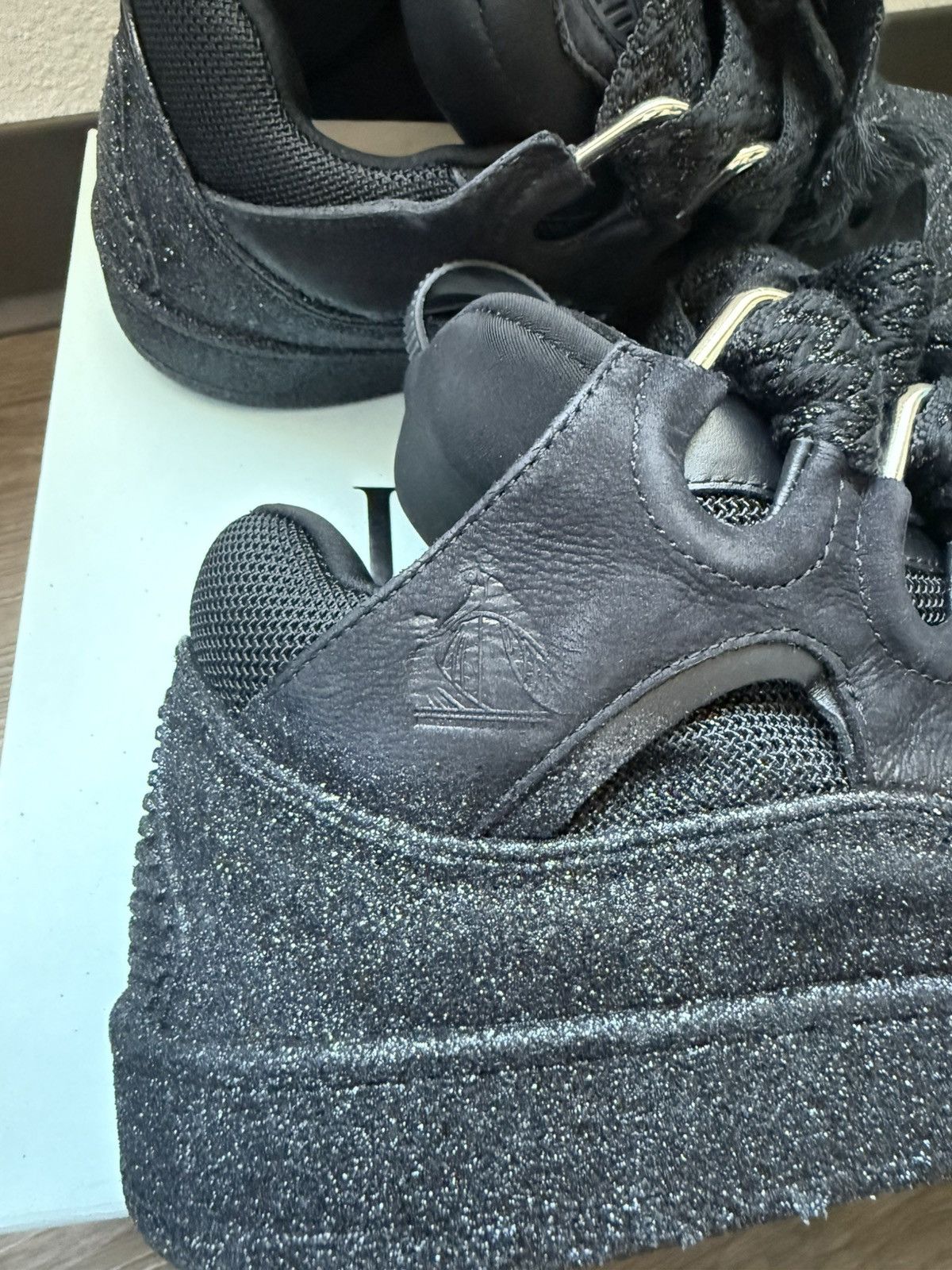 Lanvin Lanvin Curb Sneakers Black Glitter Size US 10 / EU 43 - 8 Thumbnail
