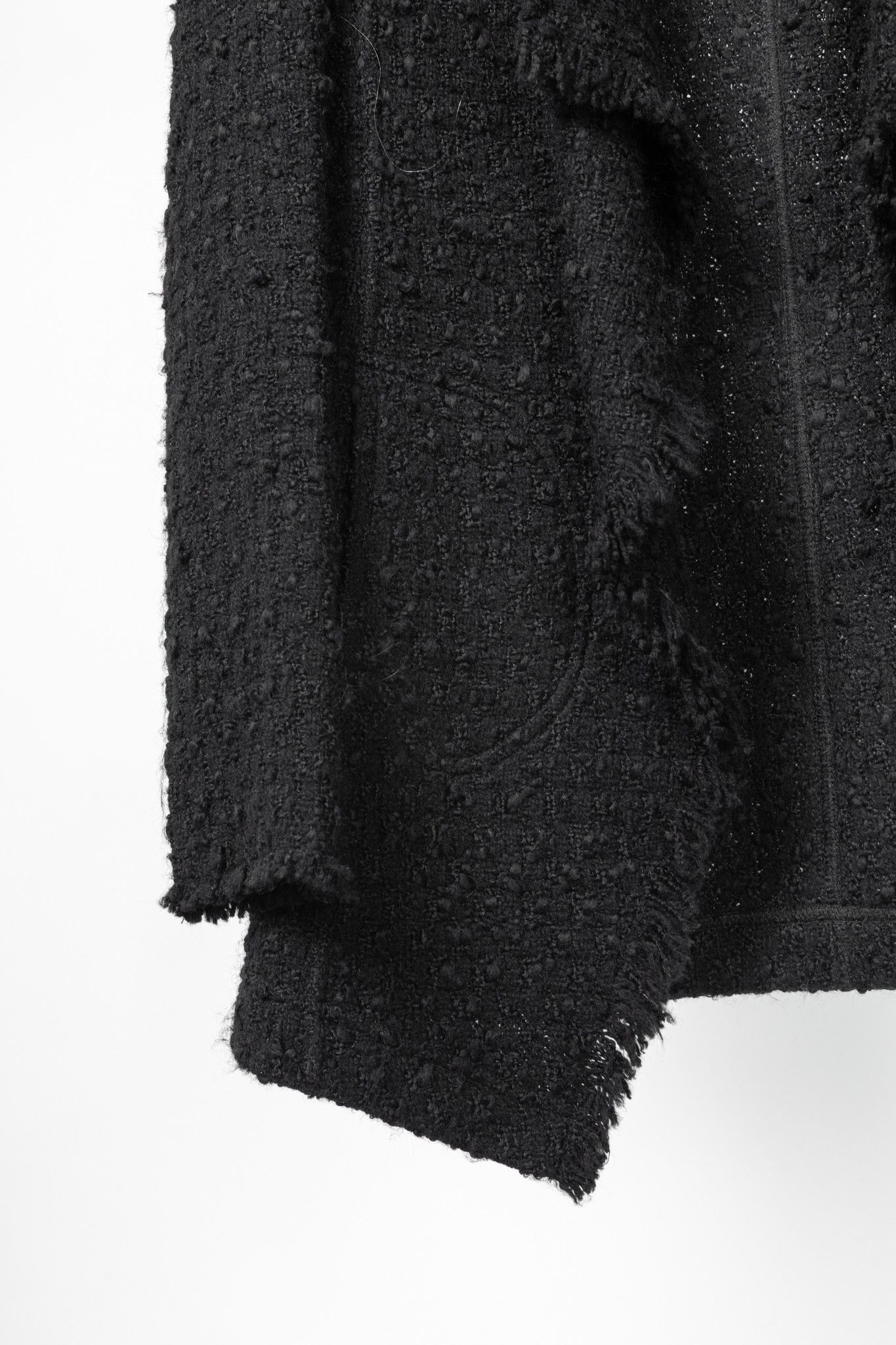 Akris Akris Punto Wool-Blend Boucle-Tweed Fringe Open-Front Jacket Size S / US 4 / IT 40 - 6 Thumbnail