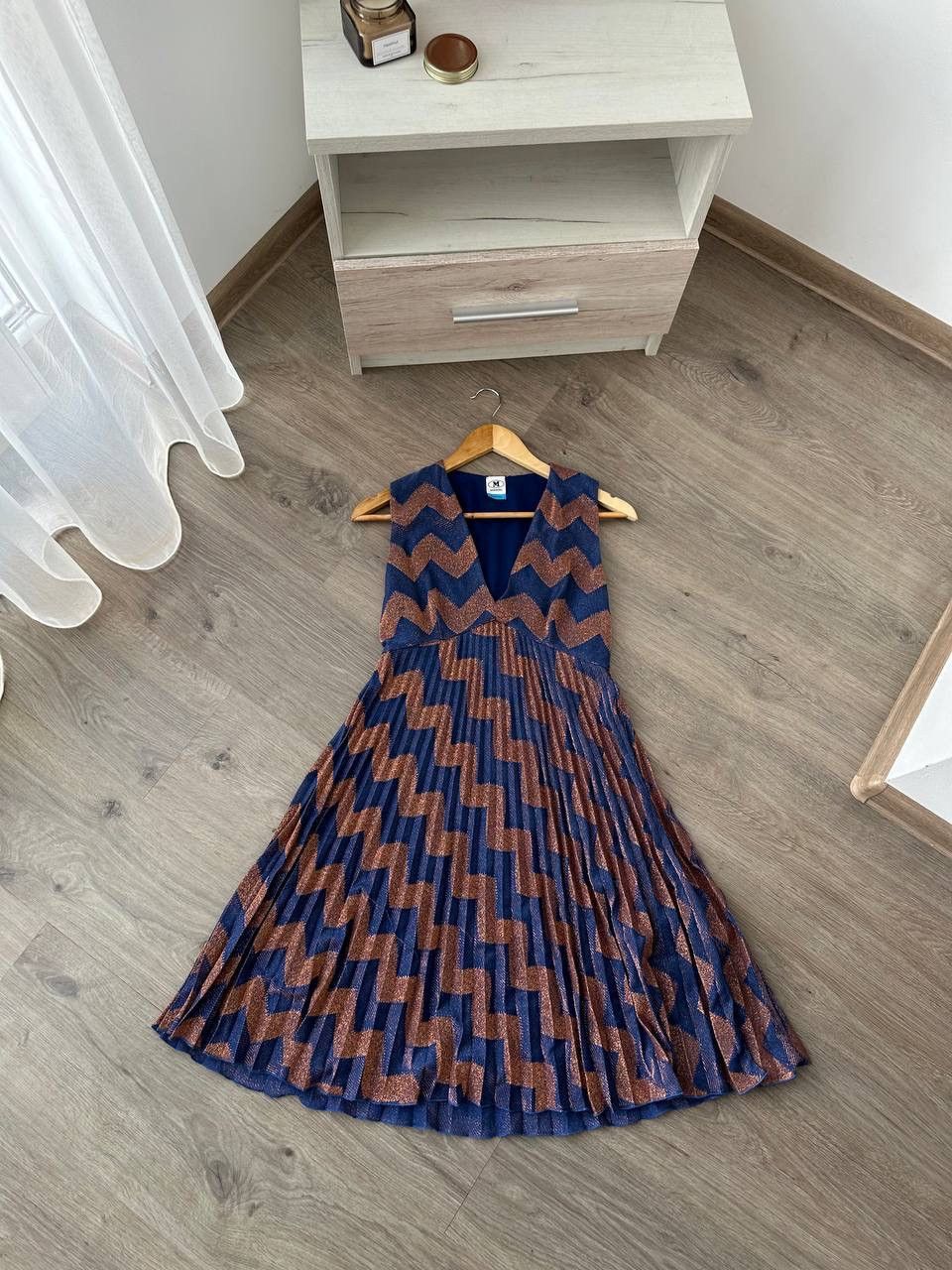 Missoni × Vintage Vintage Missoni Womens Zig Zag Multicolour Dress Size M / US 6-8 / IT 42-44 - 12 Thumbnail