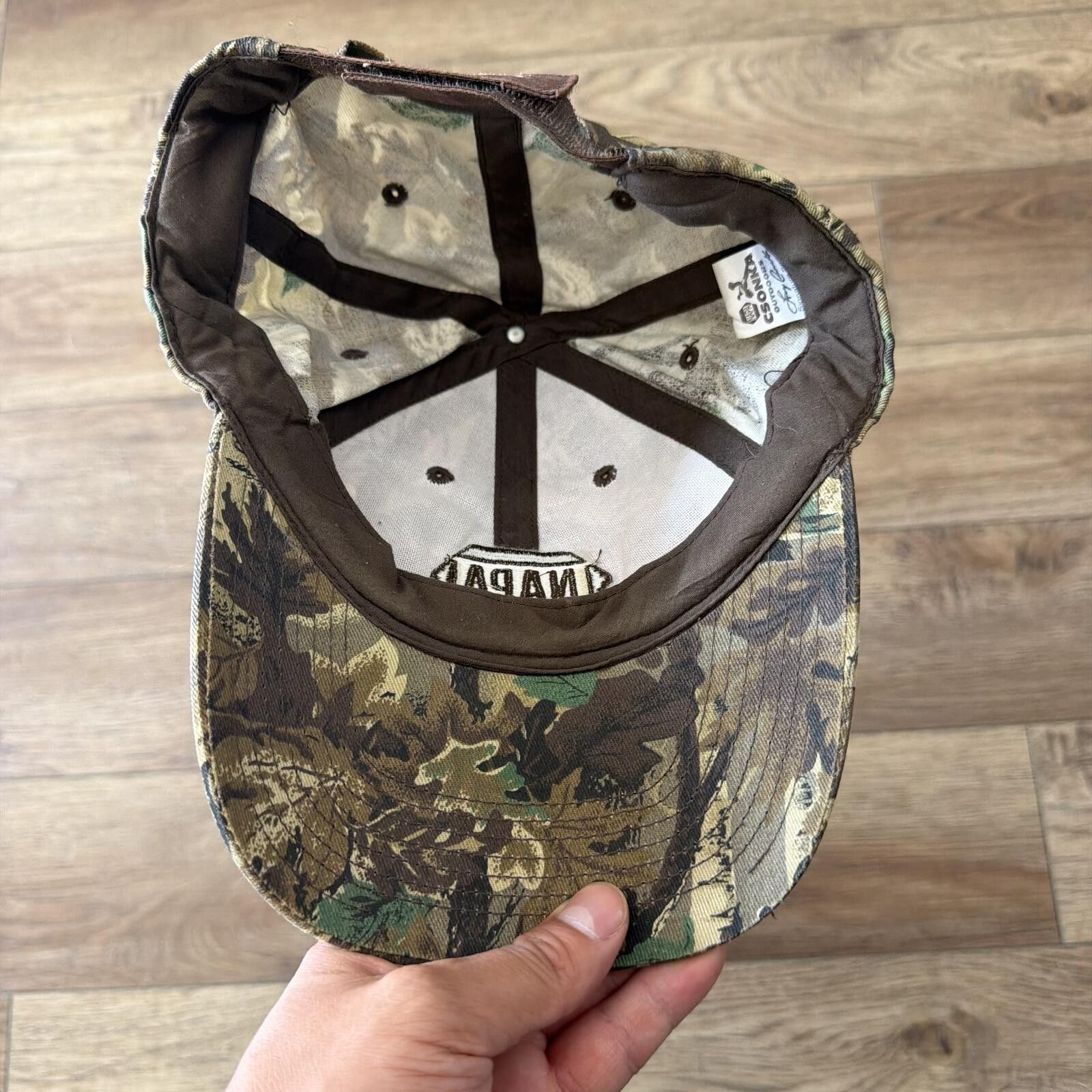 Napapijri Vintage Y2K Napa Camo Larry Csonka Outdoors Baseball Hat Cap Size ONE SIZE - 6 Thumbnail