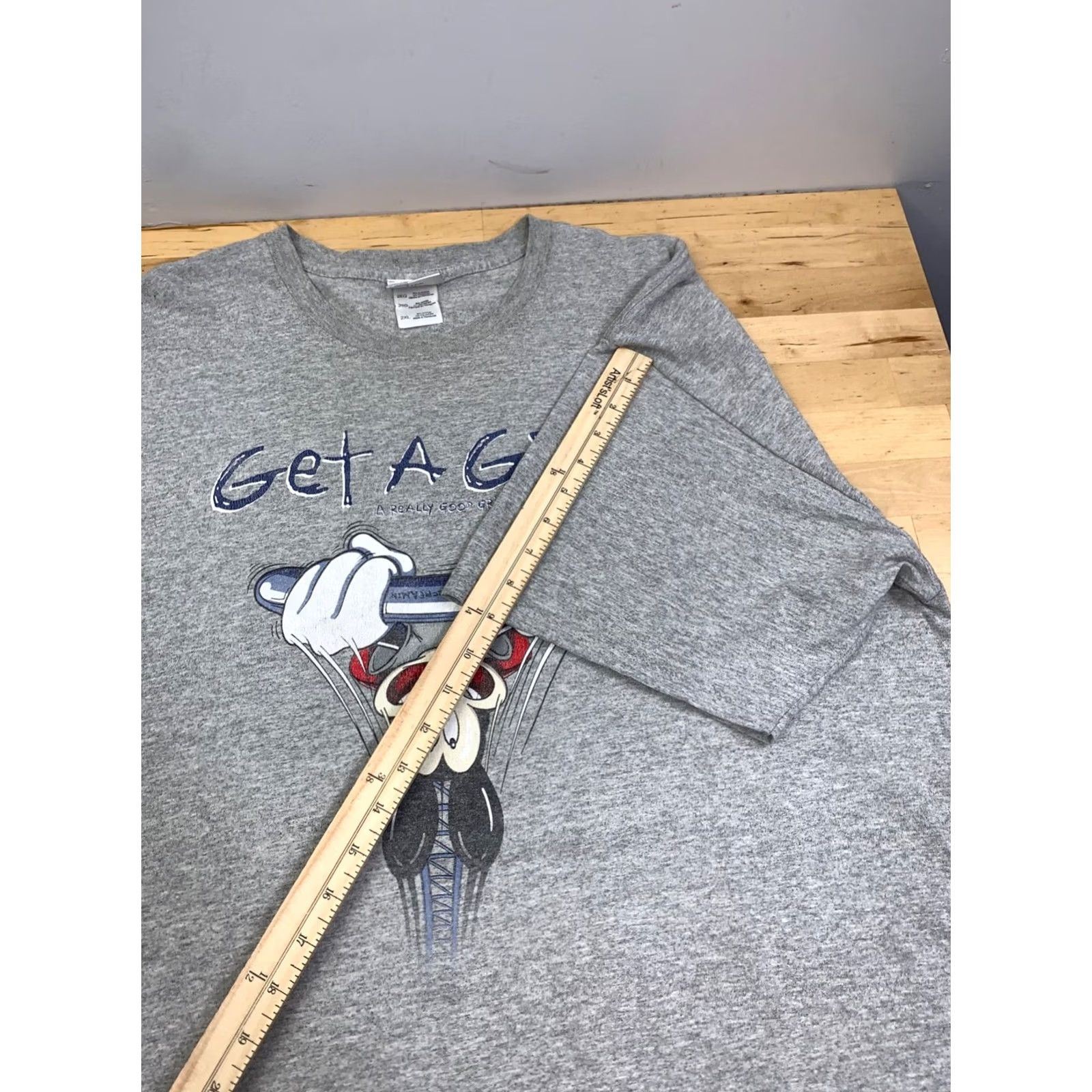 Disney Vintage Disnet Get a Grip Shirt Men 2XL Gray California Screamin' 13404 Size US XXL / EU 58 / 5 - 7 Thumbnail