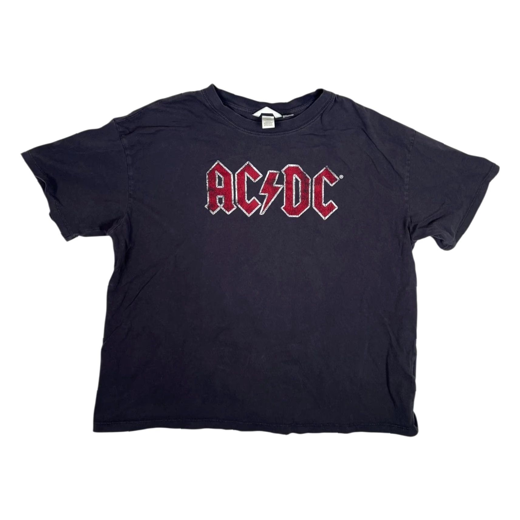 H&M AC/DC T-Shirt Womens L Black Back In Black World Tour H&M Band Graphic Rock Size L / US 10 / IT 46 - 2 Thumbnail