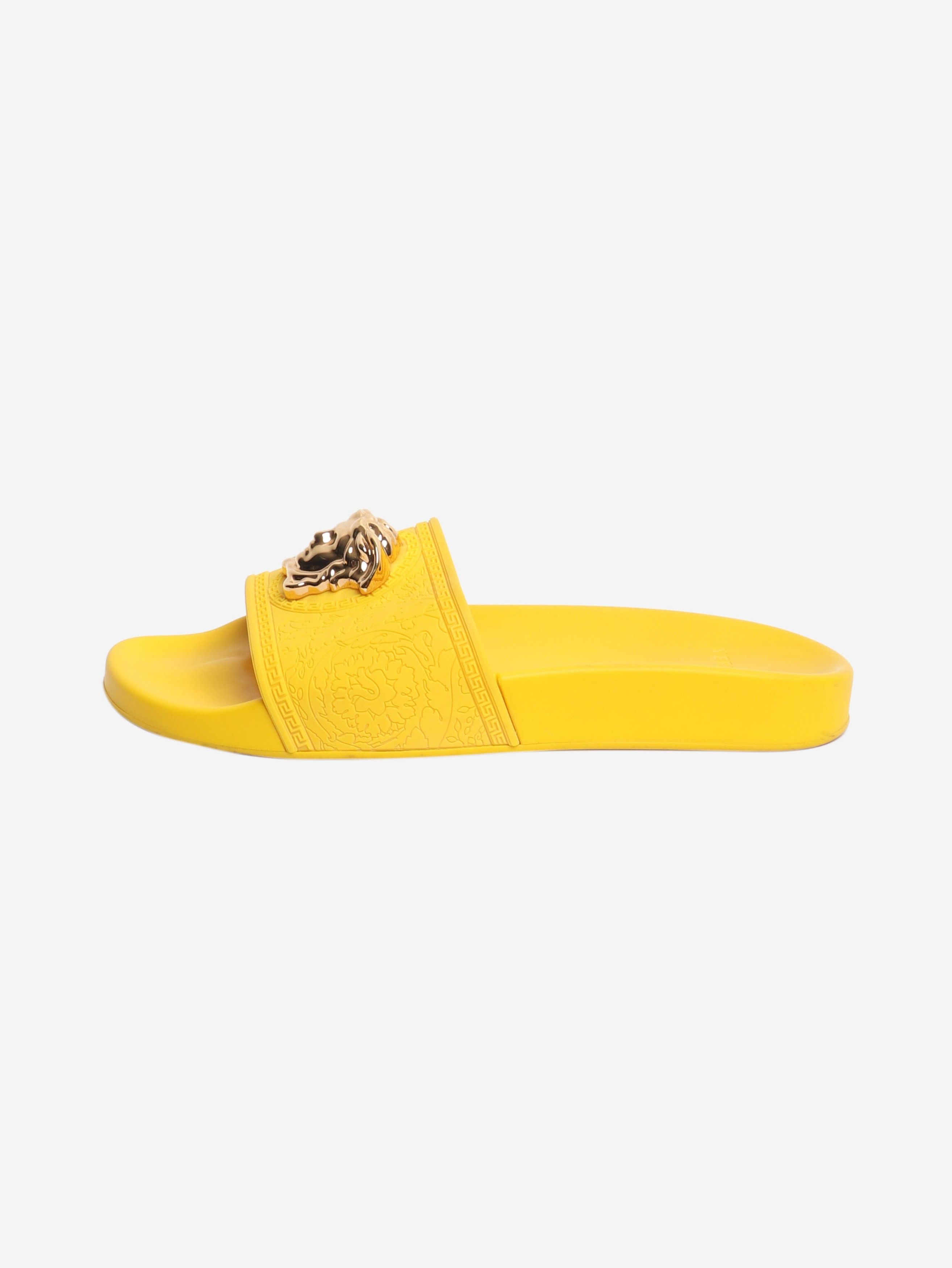 Versace Yellow Medusa pool slides - EU 38 Size US 7.5 / IT 37.5 - 1 Thumbnail