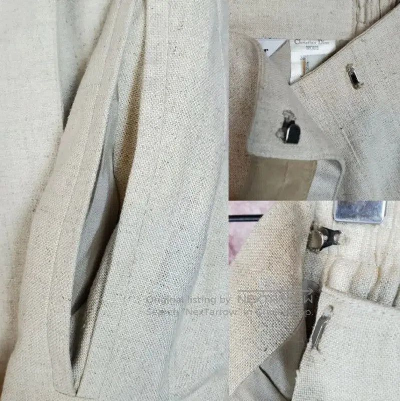 Dior Dior Asymmetrical Midi Skirt in Beige . Size 23" - 6 Thumbnail