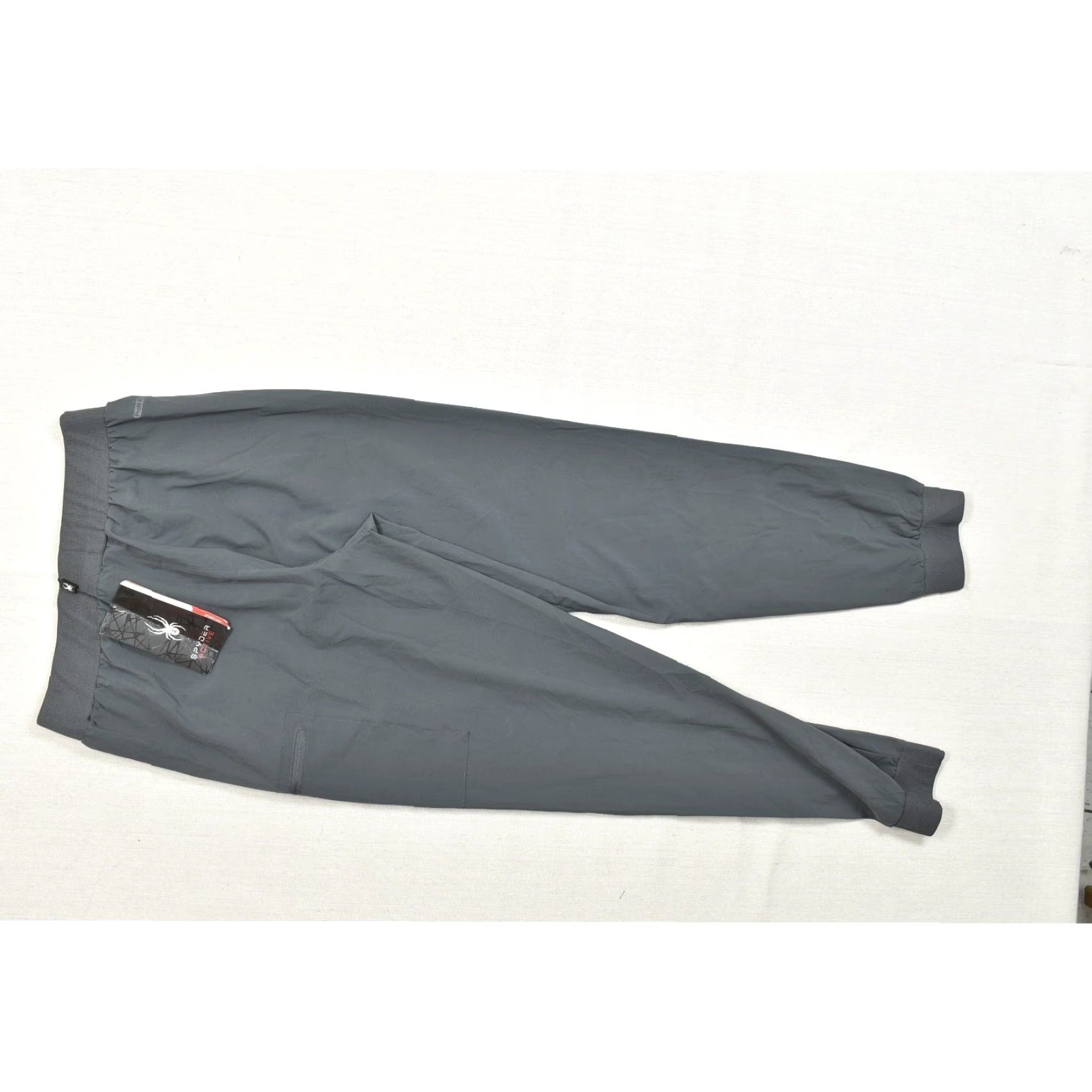 Spyder Spyder Active Men Gray Jogger Pants Regular Medium Stretch Logo Pocket Size US 31 - 3 Thumbnail
