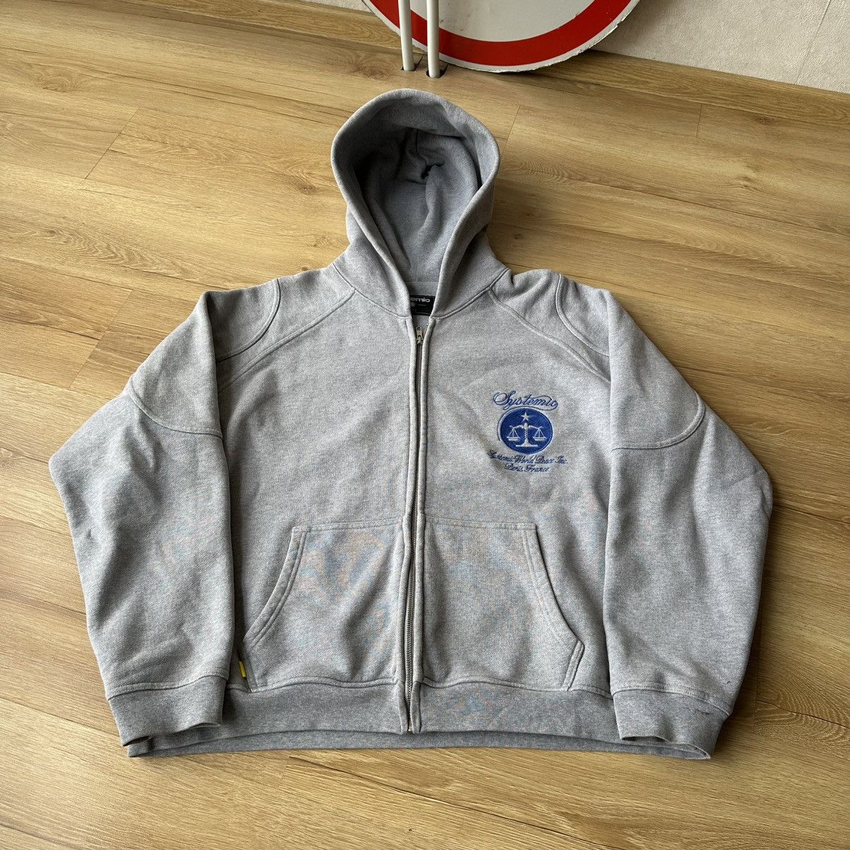 Systemic Systemic Yeezy Gap Fit Melange Balance Cropped Zip Hoodie Size US L / EU 52-54 / 3 - 4 Thumbnail