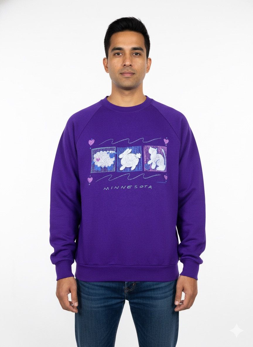 Vintage Vintage Minnesota Jerzees 90s Crewneck Z228 Size US L / EU 52-54 / 3 - 2 Thumbnail