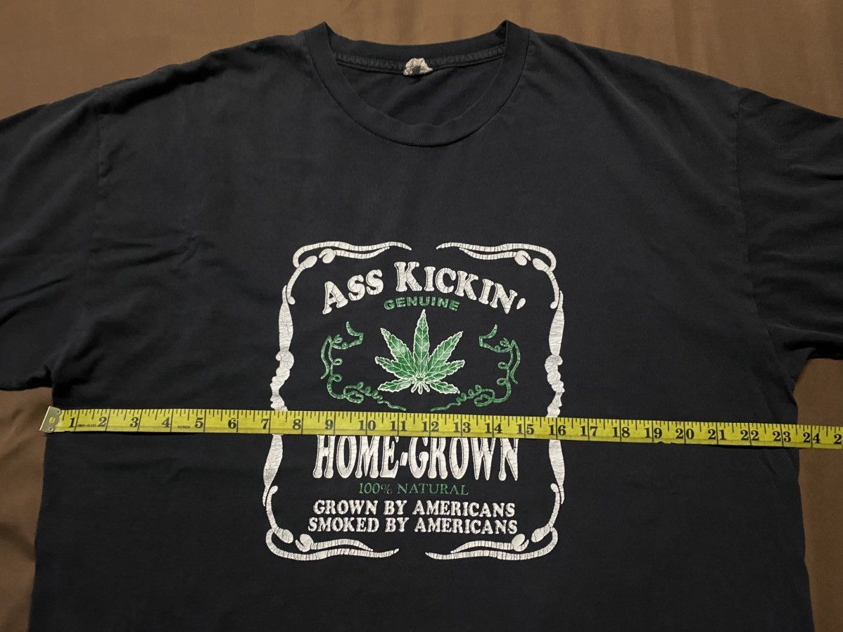 Vintage Vintage Ass Kickin Home Grown Marijuana Tee Size US XL / EU 56 / 4 - 6 Thumbnail