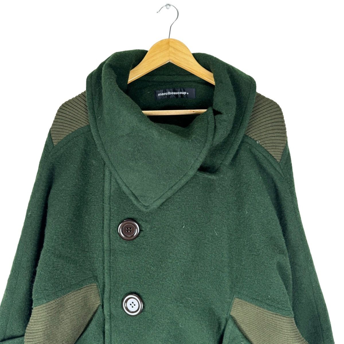 Issey Miyake ❄️MERCIBEAUCOUP ISSEY MIYAKE SHAWL COLLAR JACKET Size S / US 4 / IT 40 - 4 Thumbnail