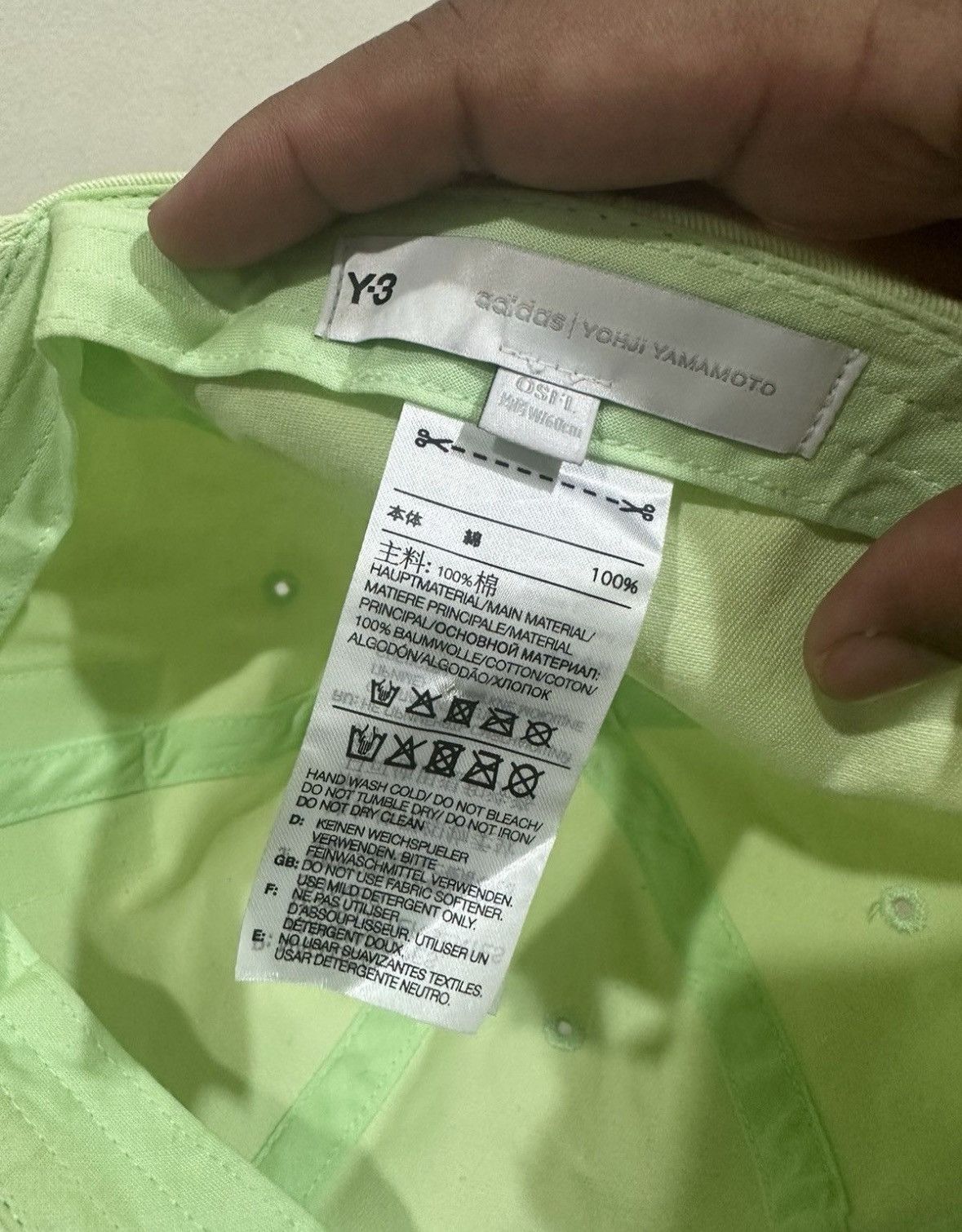 Adidas Y-3 Yohji Signature Logo Hat Size ONE SIZE - 5 Thumbnail