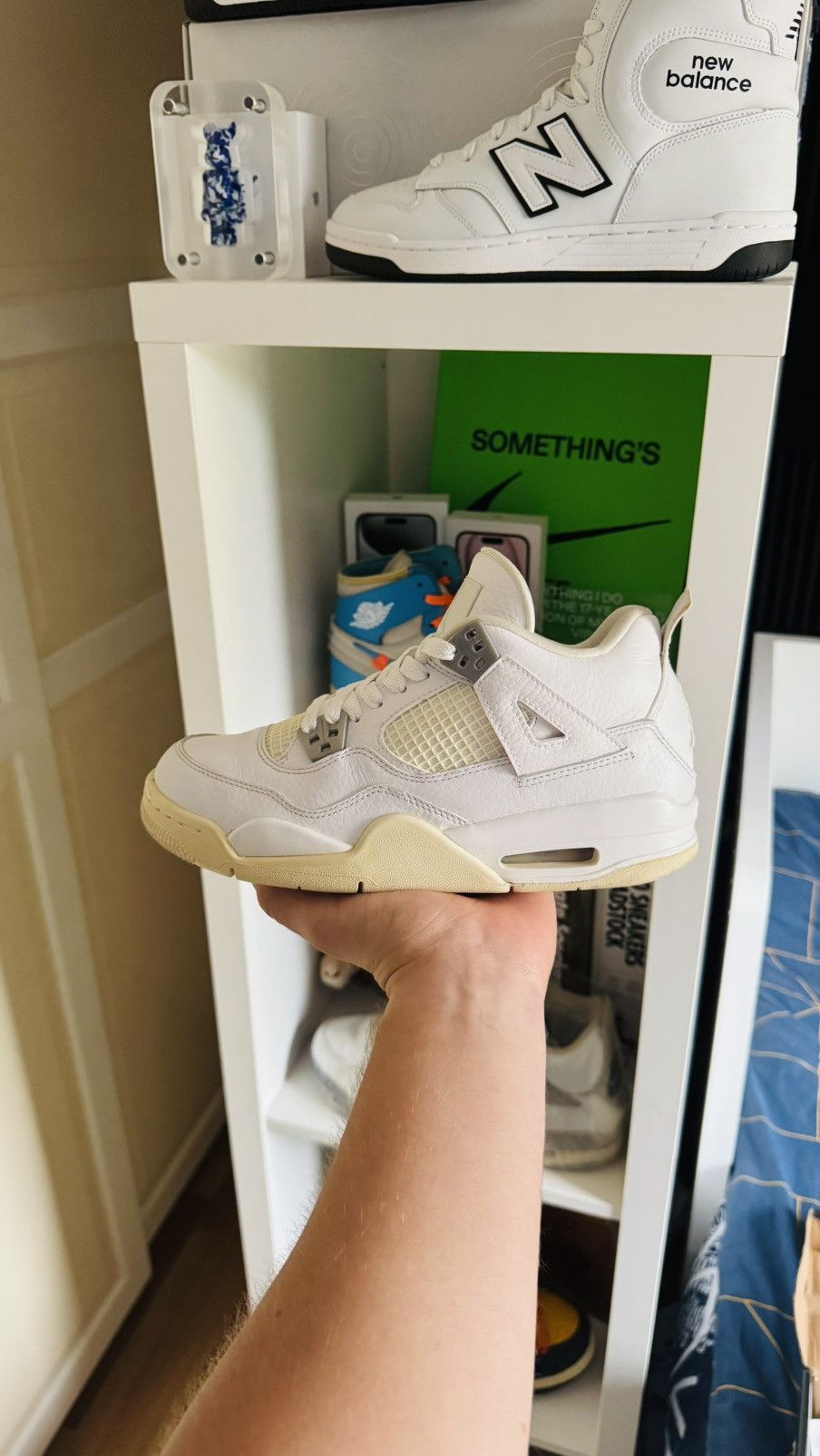 Jordan Brand × Nike Jordan 4 Pure Money GS Size US 5.5 / EU 38 - 1 Thumbnail