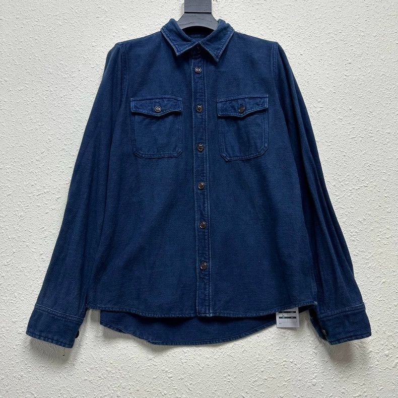 Visvim VisvimVISVIM Oxford Cloth Shirt with Flower Pattern-2504 Size US M / EU 48-50 / 2 - 1 Thumbnail
