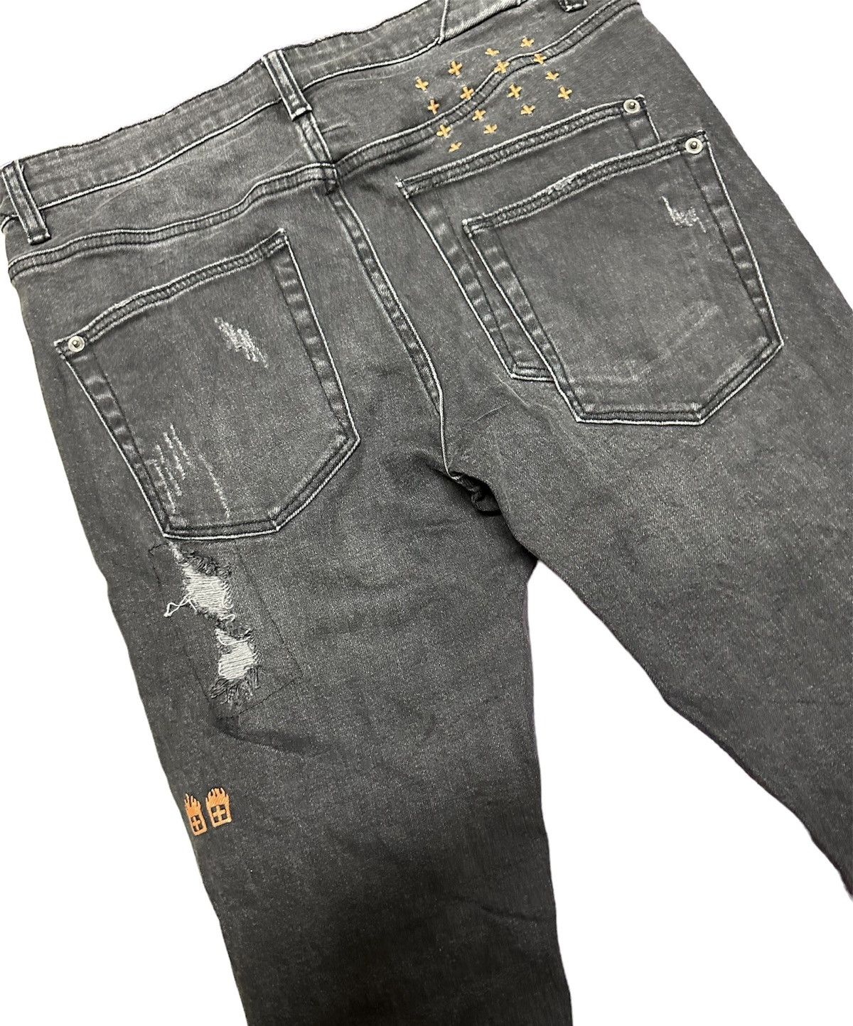 Ksubi Ksubi Van Winkle Angst skinny Trashed Black Jeans Size US 32 / EU 48 - 3 Thumbnail