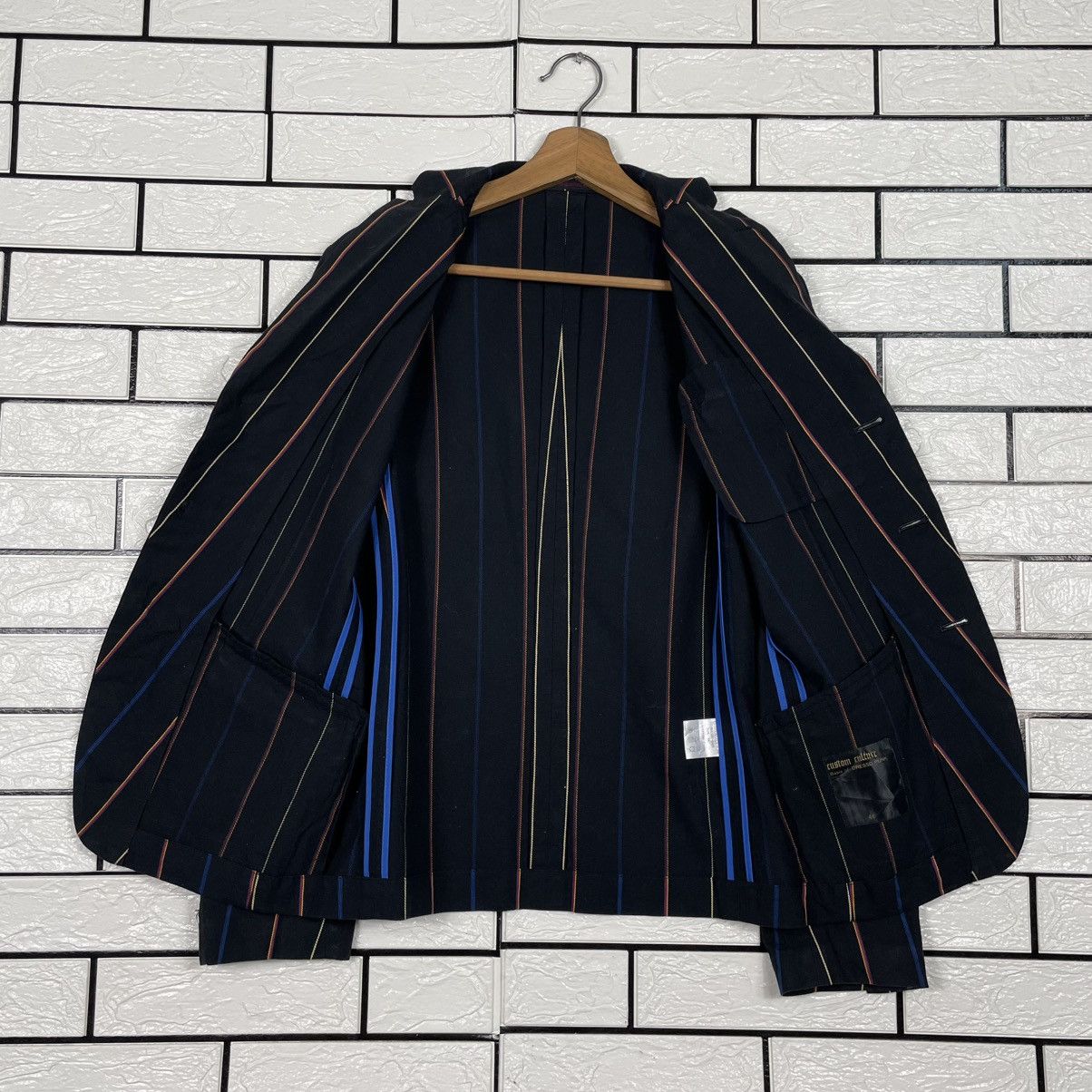 Japanese Brand Cuatom Culture Dressd Punk Stripe Jacket Size US S / EU 44-46 / 1 - 11 Thumbnail