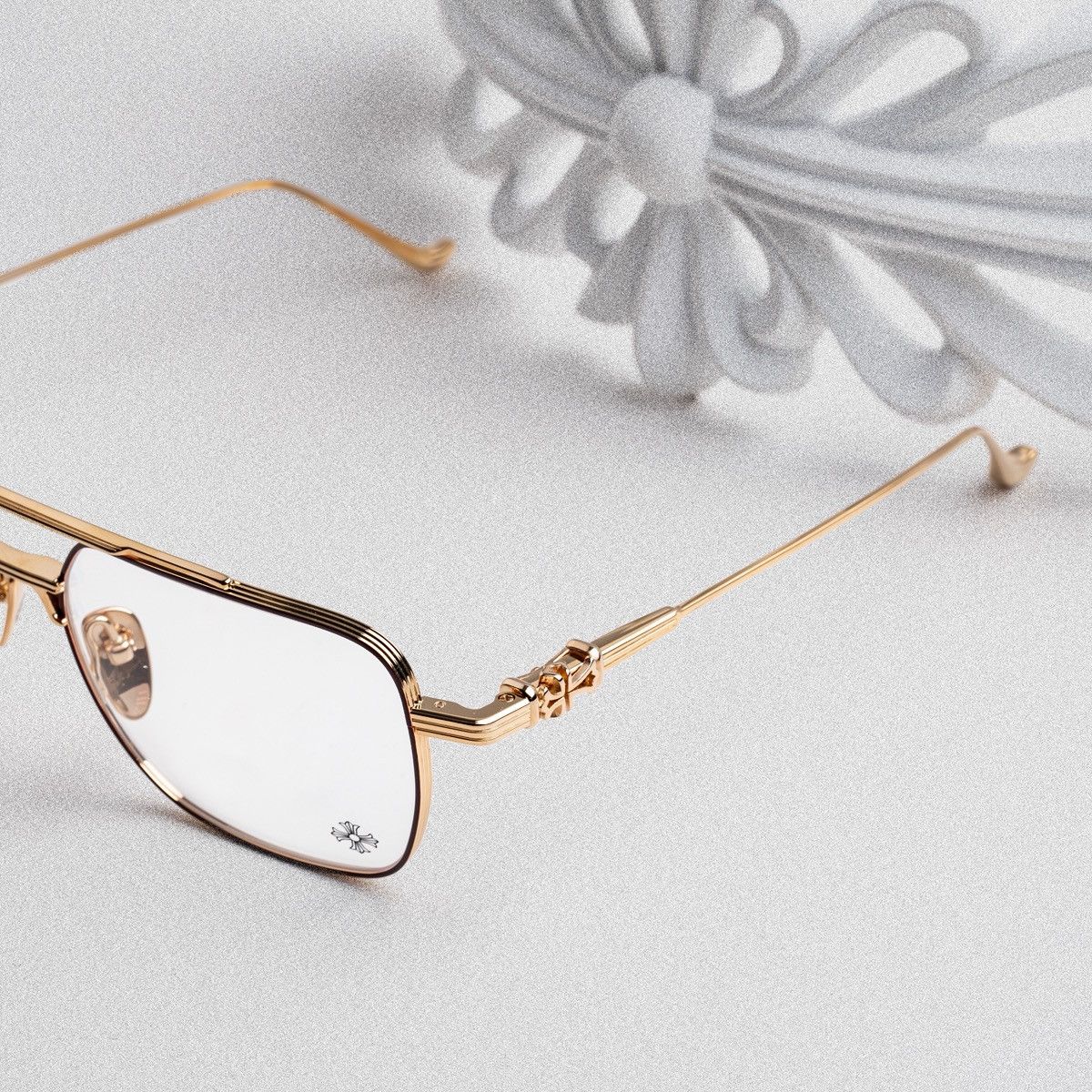 Chrome Hearts CHROME HEARTS MAGNUM II BORDELLO GOLD PLATED GLASSES Size ONE SIZE - 3 Thumbnail