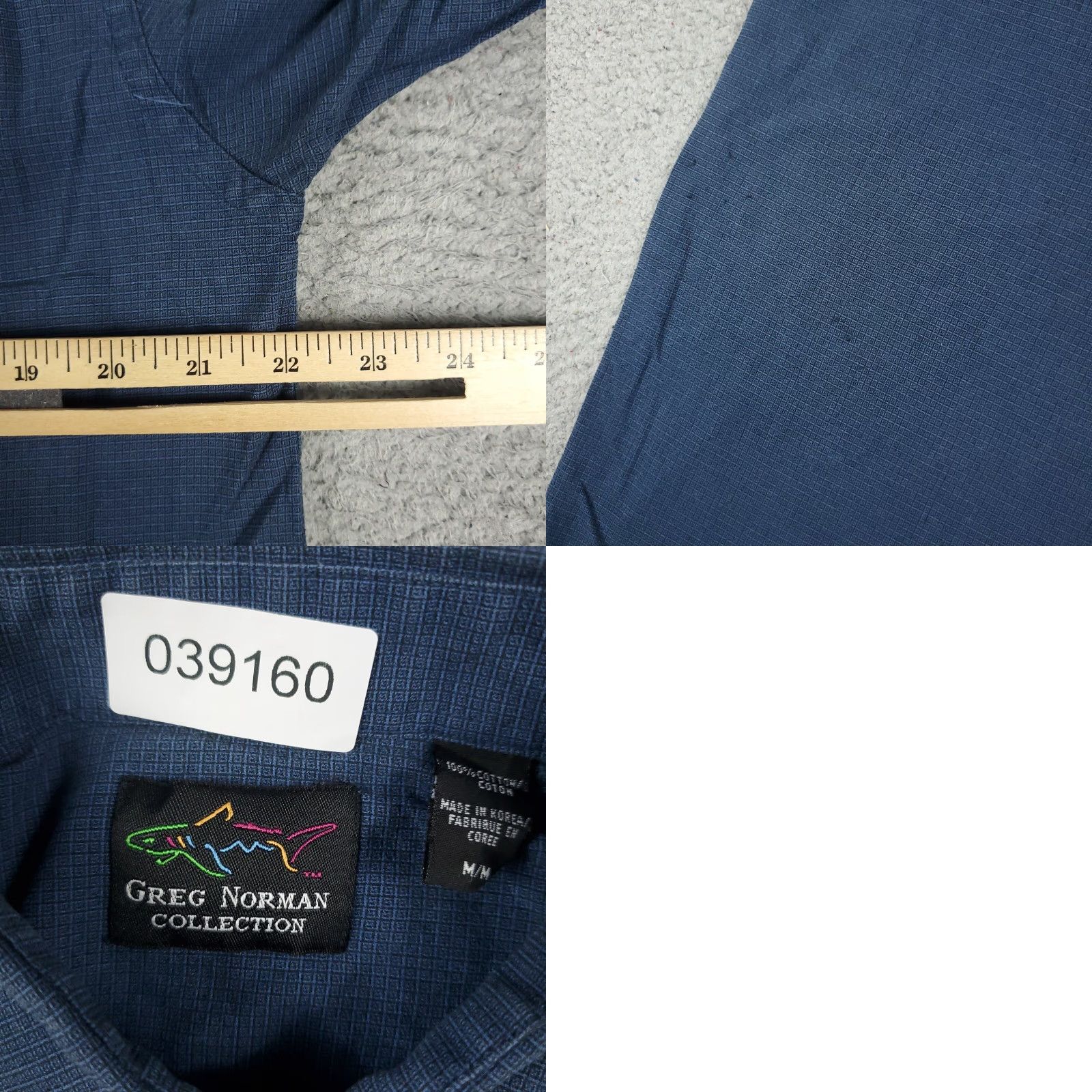 Vintage Greg Norman Button-Up Shirt Men’s Medium Blue Check Short Sleeve Casual Modern Size US M / EU 48-50 / 2 - 8 Thumbnail