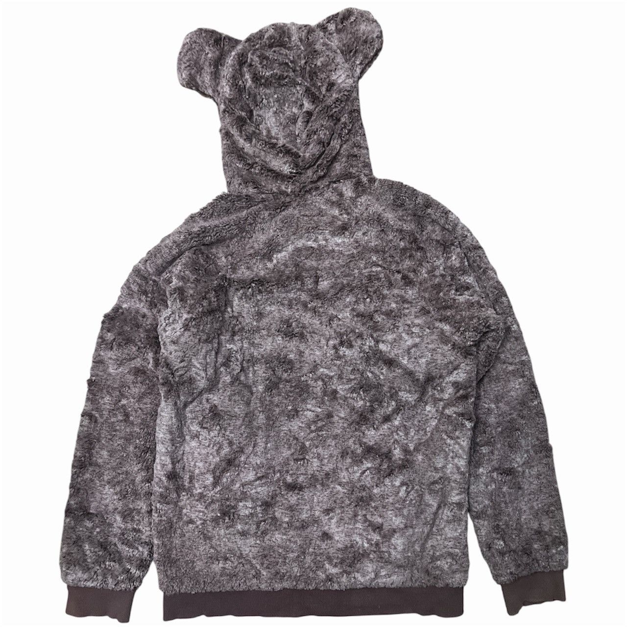 Ne-Net Ne-net Brown Fur Fluffy Bear Ear Hoodie Size US M / EU 48-50 / 2 - 3 Thumbnail