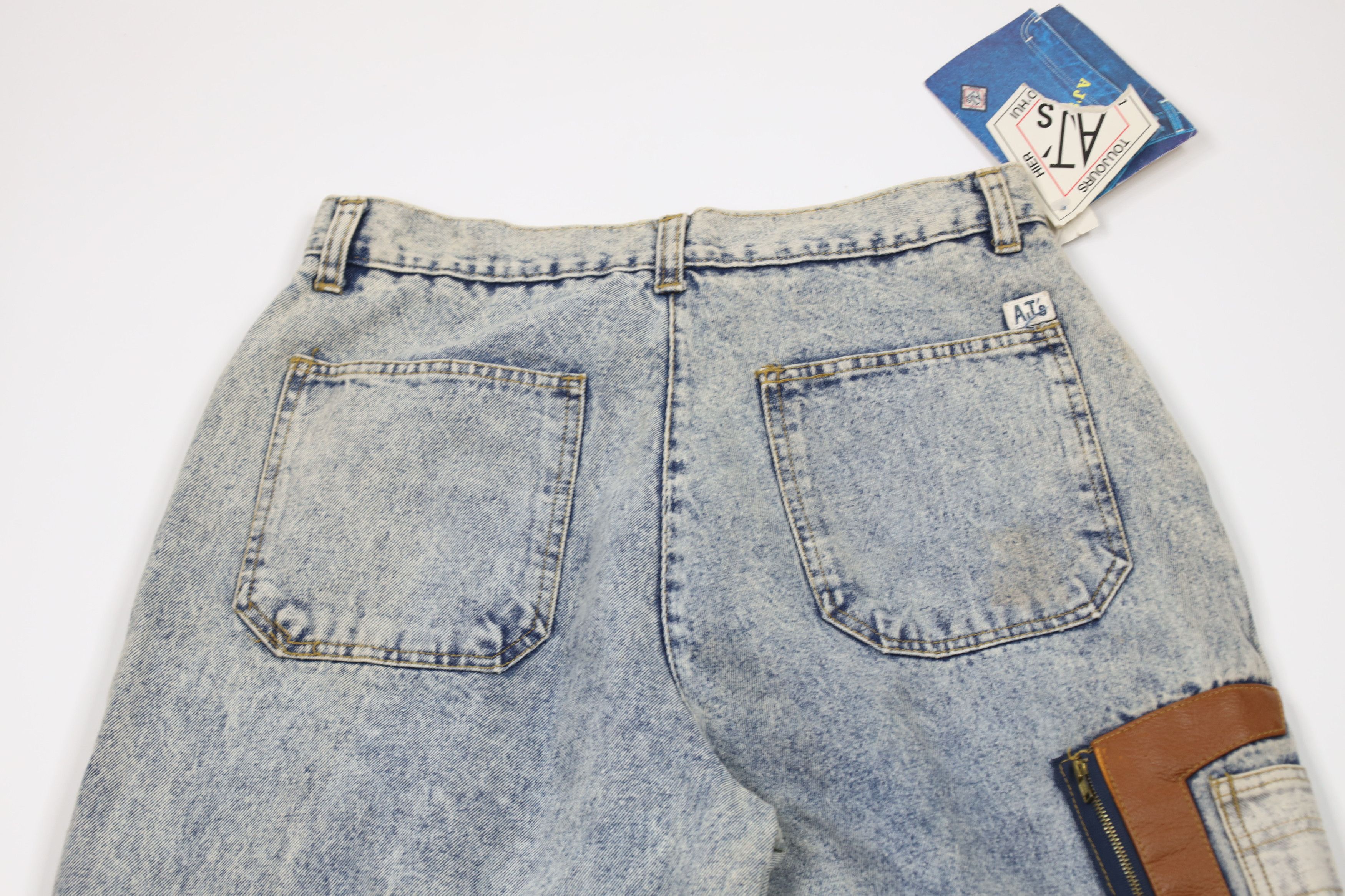 Vintage Deadstock Vintage 90s Streetwear Waist Tapered Leg Jeans Size 30" / US 8 / IT 44 - 14 Thumbnail
