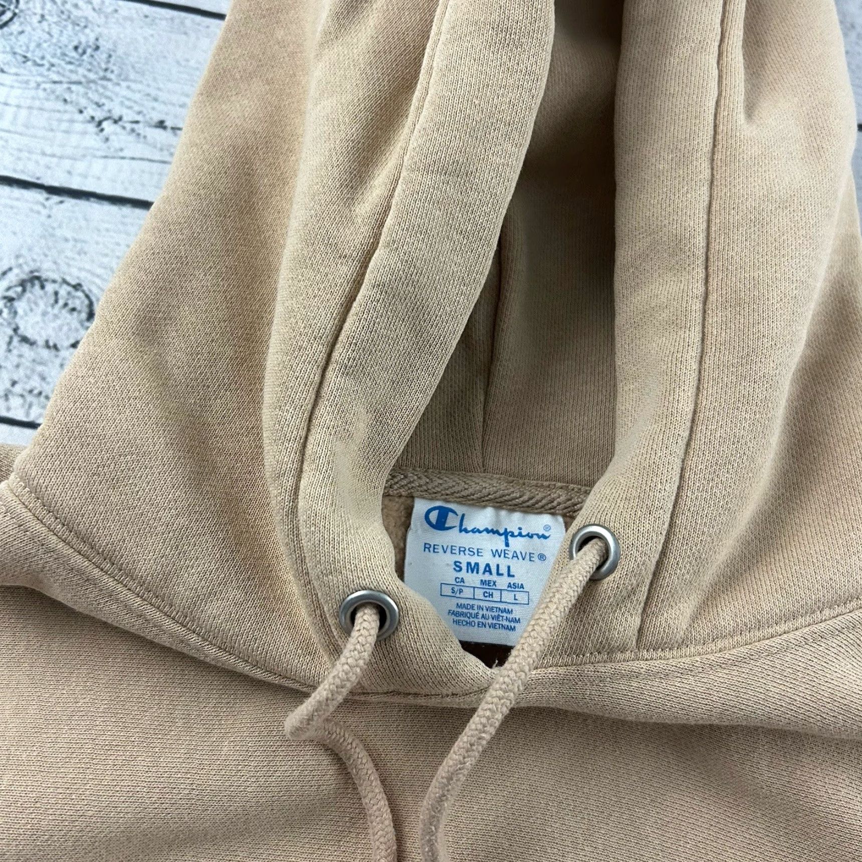 Champion Champion Reverse Weave Pullover Hoodie Mens Small Tan Sweatshirt Zip? Size US S / EU 44-46 / 1 - 3 Thumbnail