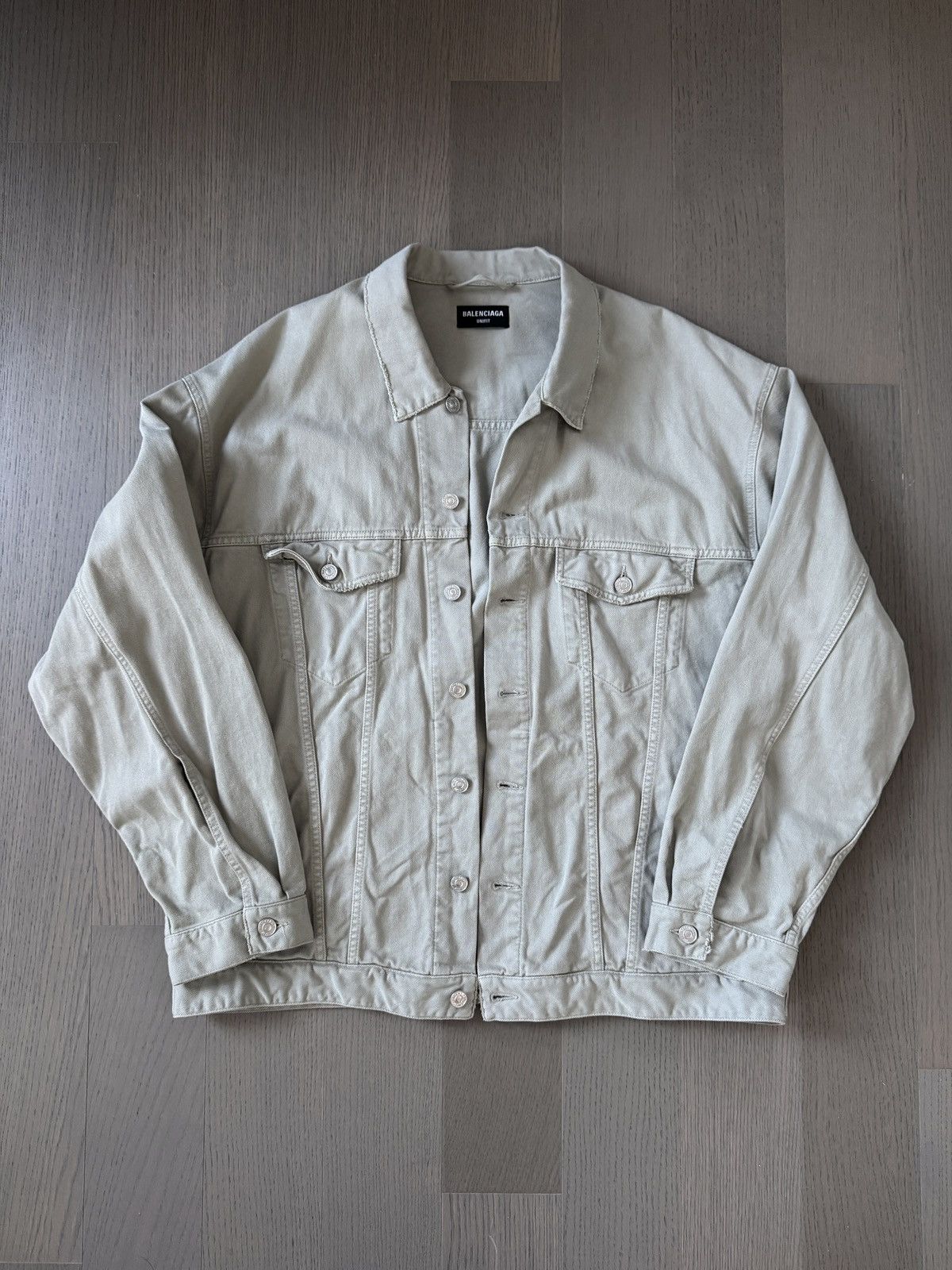 Balenciaga Balenciaga Oversized Denim Jacket Size US S / EU 44-46 / 1 - 1 Thumbnail