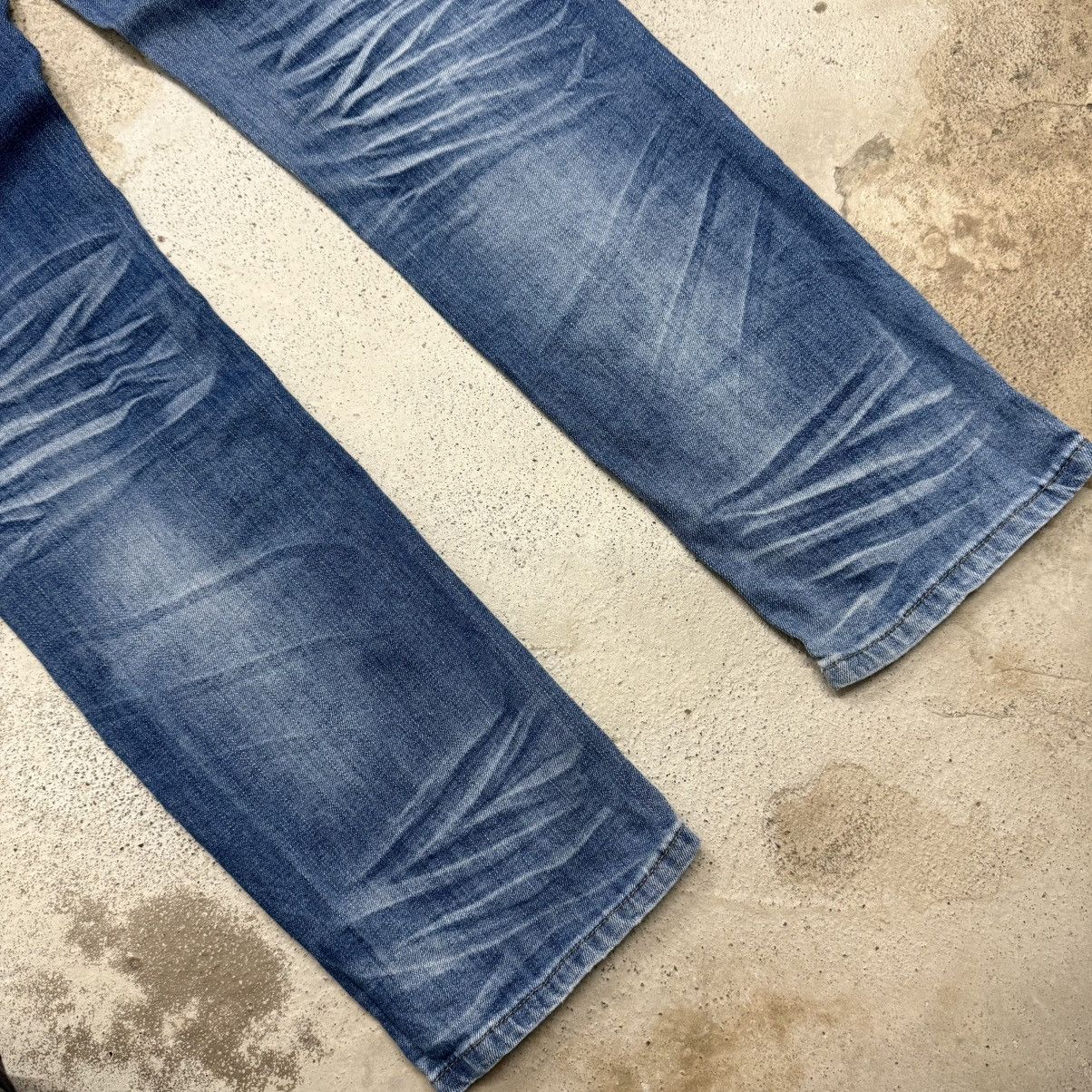 Japanese Brand Robble Whisker Distressed Straight Denim Pants Size US 28 / EU 44 - 10 Thumbnail