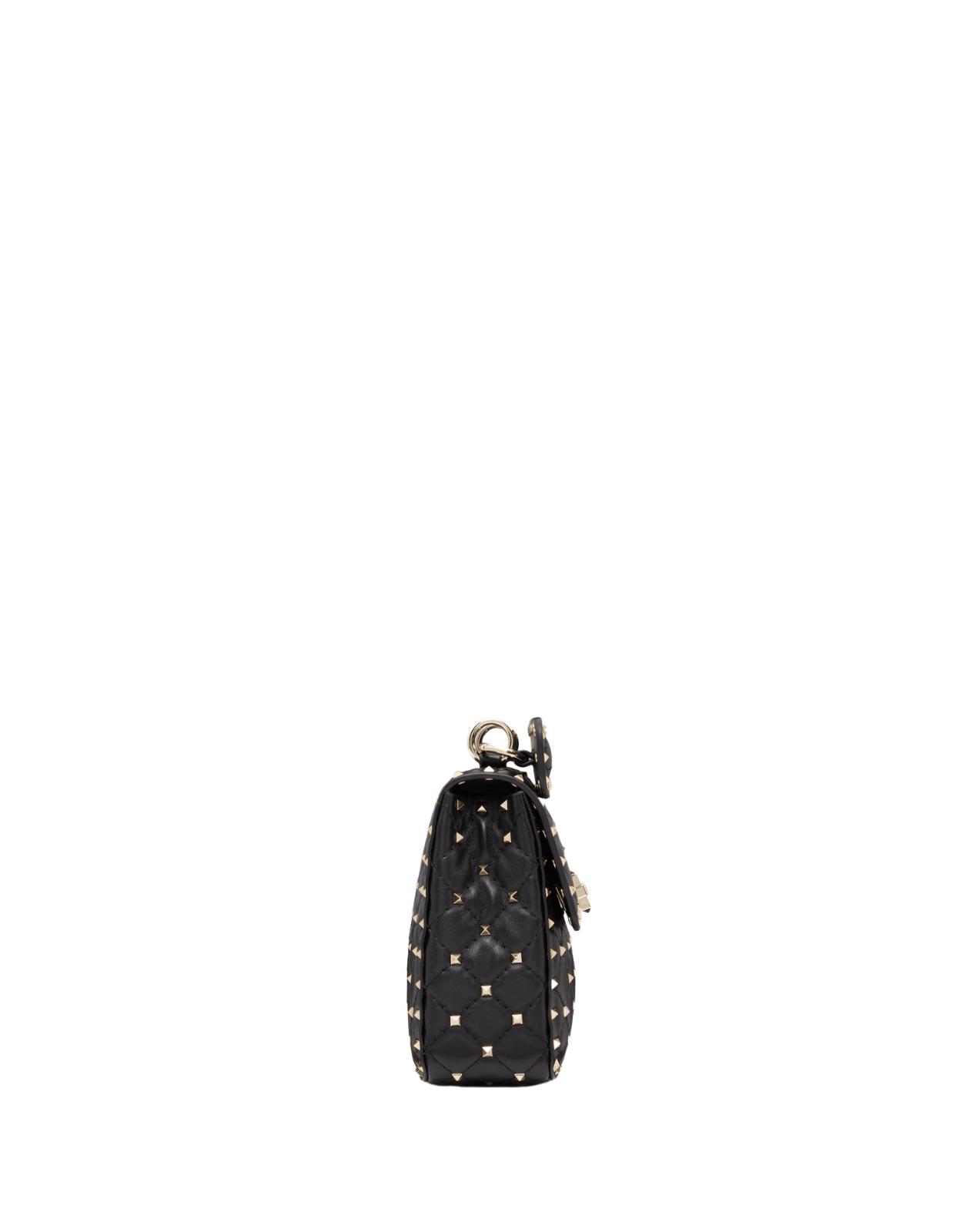 Valentino VALENTINO Rockstud Spike Medium Black Leather Shoulder Bag Size ONE SIZE - 3 Thumbnail