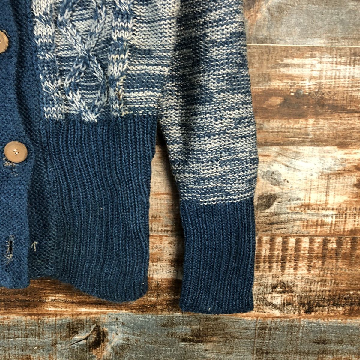 Homespun Knitwear × Japanese Brand Poly Achul Blue Knitwear #A2407 Size M / US 6-8 / IT 42-44 - 8 Thumbnail
