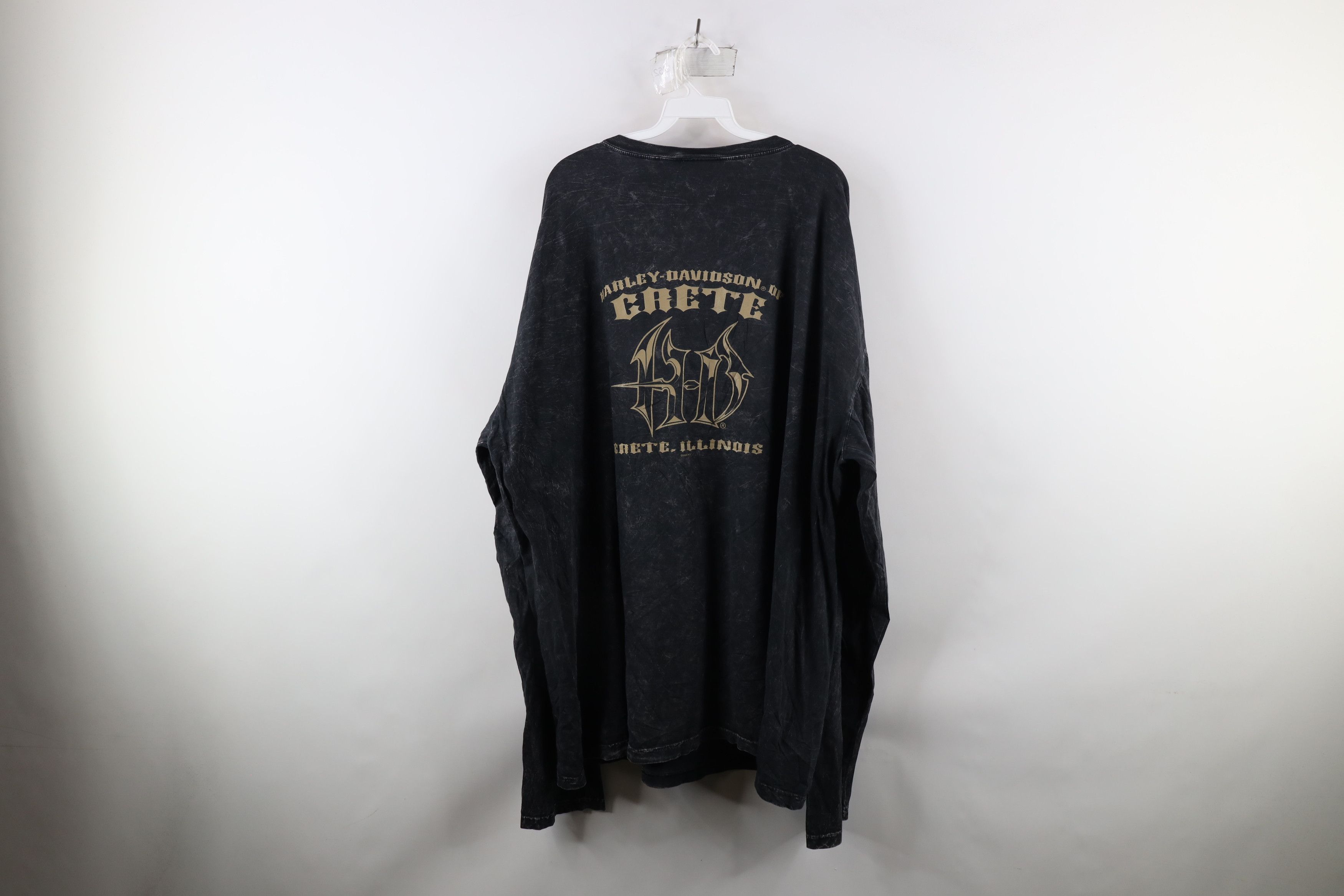 Harley Davidson Vintage Harley Davidson Acid Wash Eagle Long Sleeve T-Shirt Size US XXL / EU 58 / 5 - 11 Thumbnail