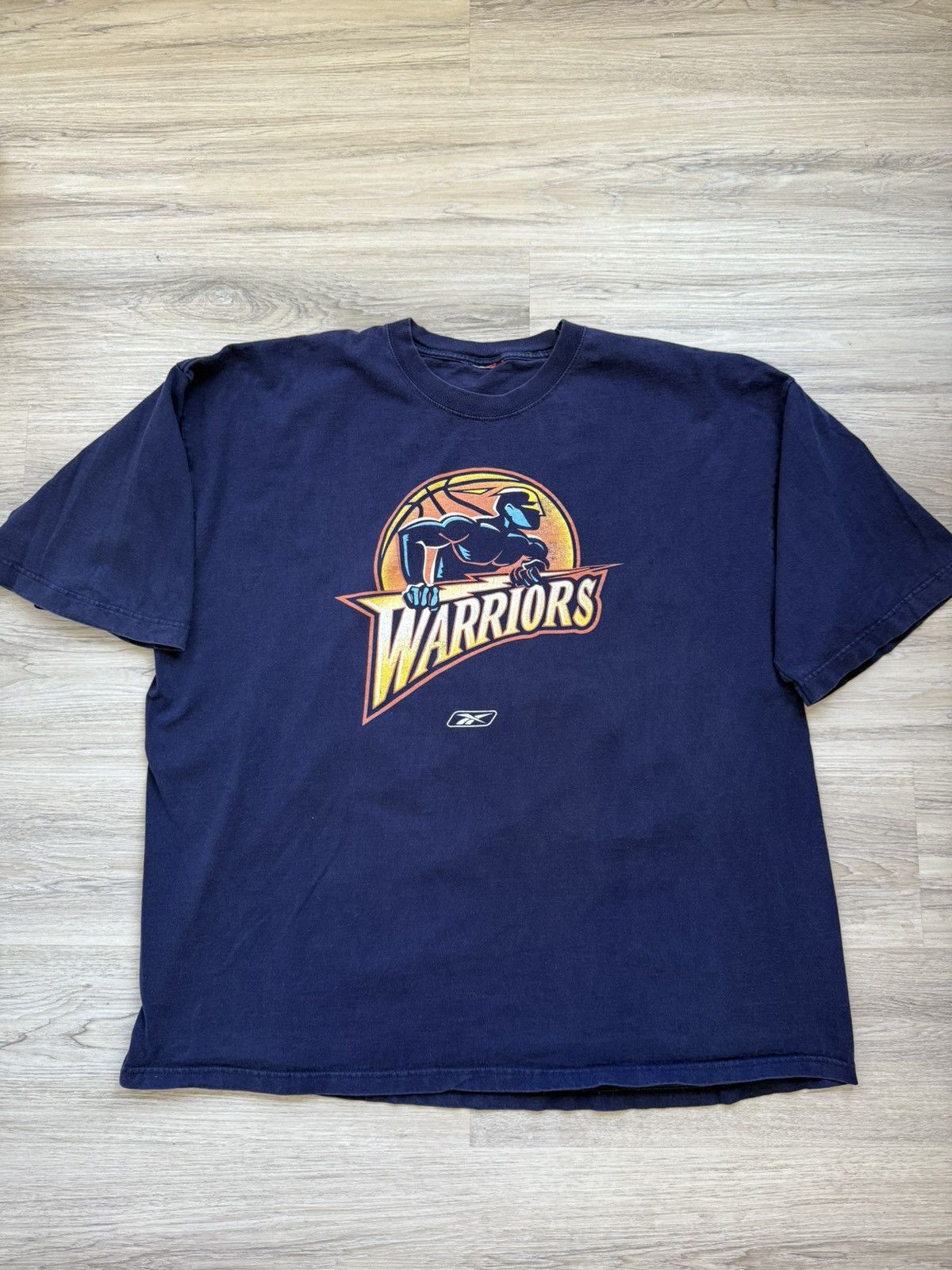 NBA × Reebok × Vintage Vintage 2000s Reebok Warriors T-shirt Size US XXL / EU 58 / 5 - 1 Thumbnail