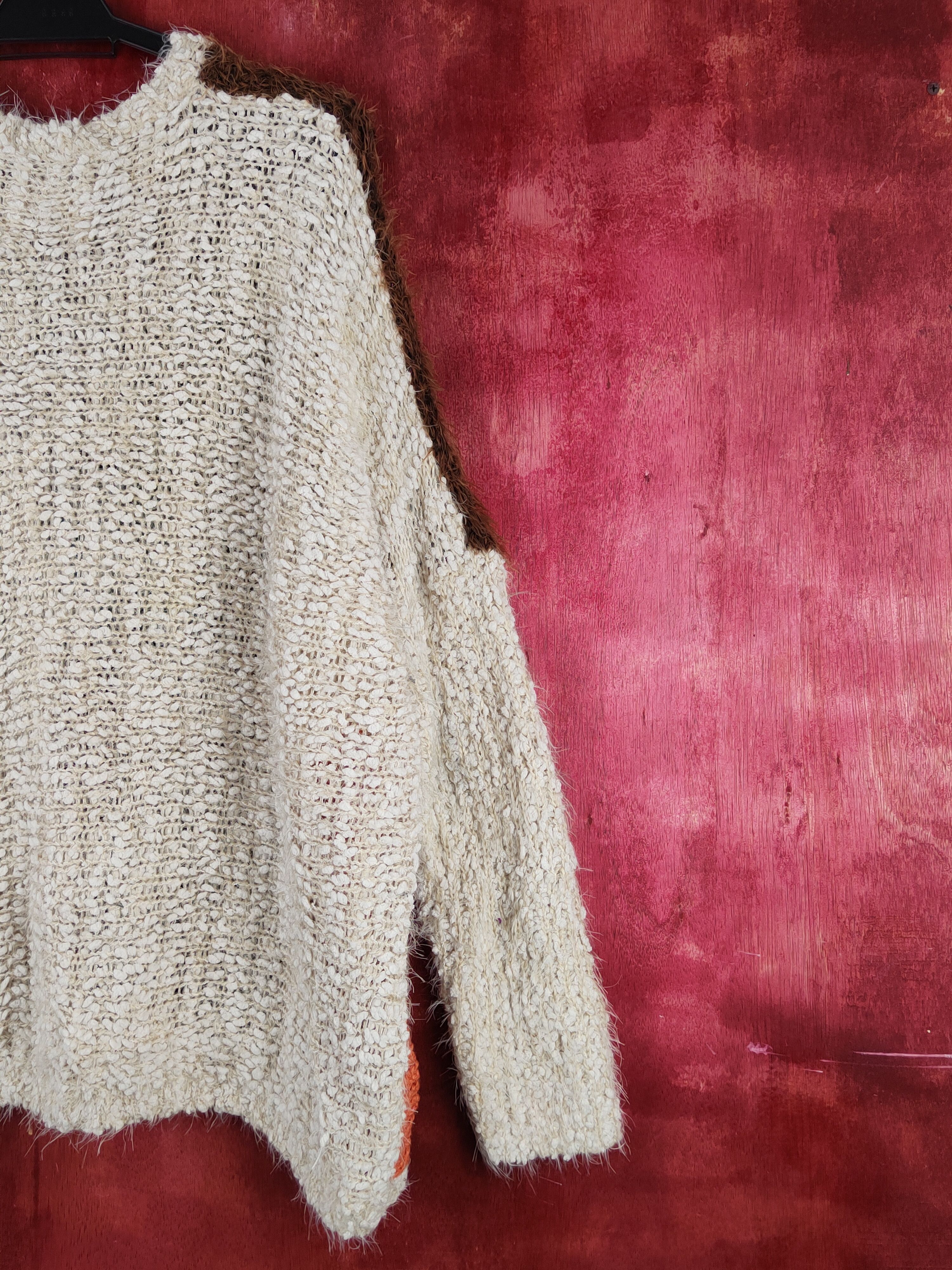 Japanese Brand Japanese Brand Mix Shag Shaggy Fur Mohair Knitwear #S2232 Size US XL / EU 56 / 4 - 8 Thumbnail